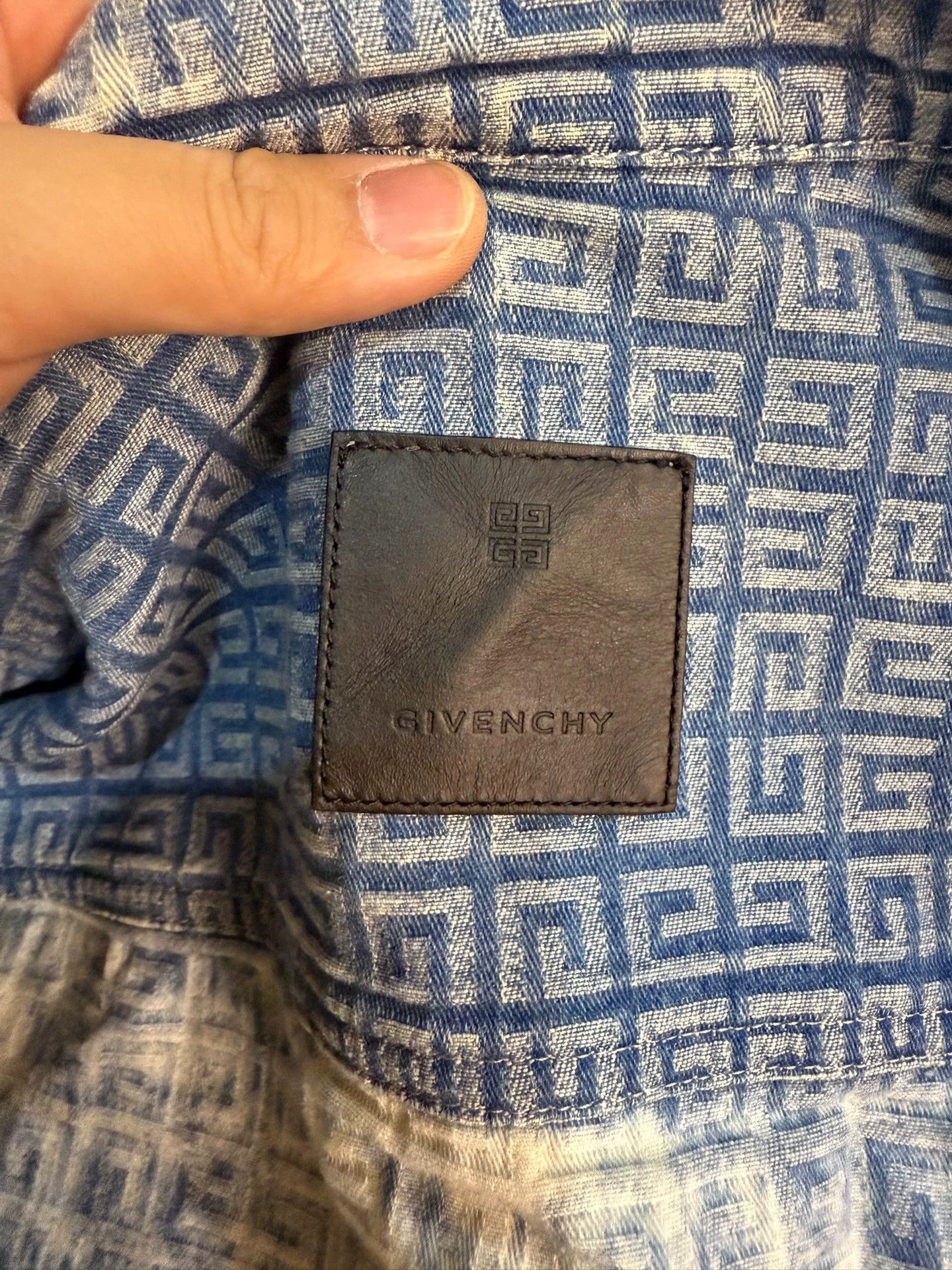 Givenchy GIVENCHY Oversized Denim Tie-Dye Full/Knit Logo Polo Shirt M Size US M / EU 48-50 / 2 - 4 Thumbnail