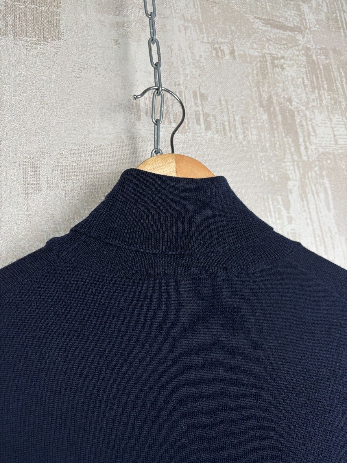Gran Sasso Gran Sasso Virgin Wool Turtleneck Sweater Navy Blue Size US L / EU 52-54 / 3 - 16 Thumbnail