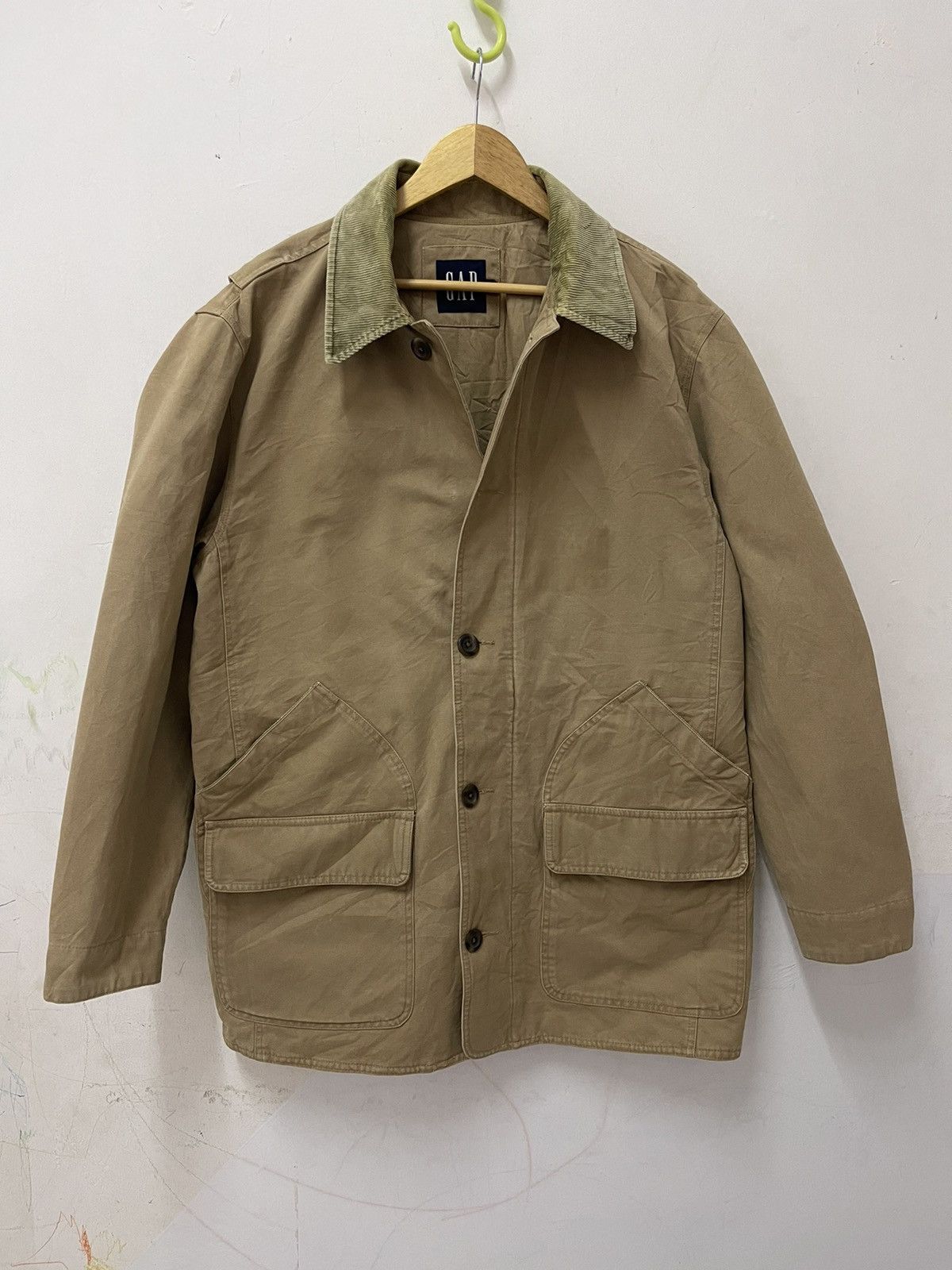 Gap Vintage GAP Canvas Barn Jacket - Corduroy Collar (90s/Y2K) Size US L / EU 52-54 / 3 - 1 Thumbnail