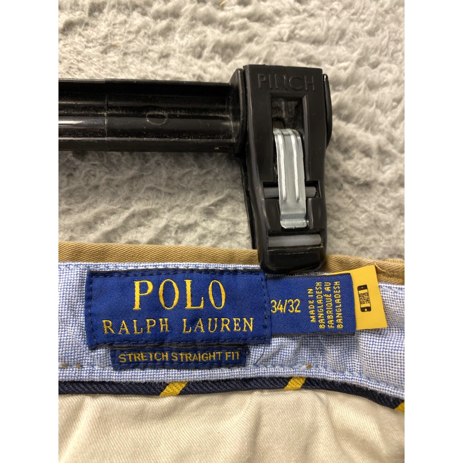 Polo Ralph Lauren Polo Ralph Lauren Mens Pants GOLDEN TAN Chino 34x32 Regular Straight Pocket Button Zip Size US S / EU 44-46 / 1 - 3 Thumbnail
