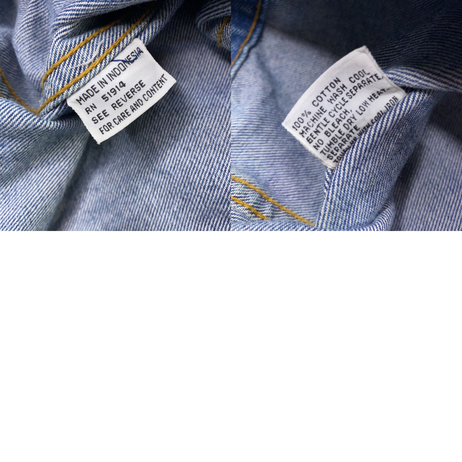 Vintage VINTAGE The Jack Set Womens Jacket Shirt Denim Trucker Coat Boxy Blue 80s Retro Oversized Pockets Small Details: Button Size 32" / US 10 / IT 46 - 10 Thumbnail