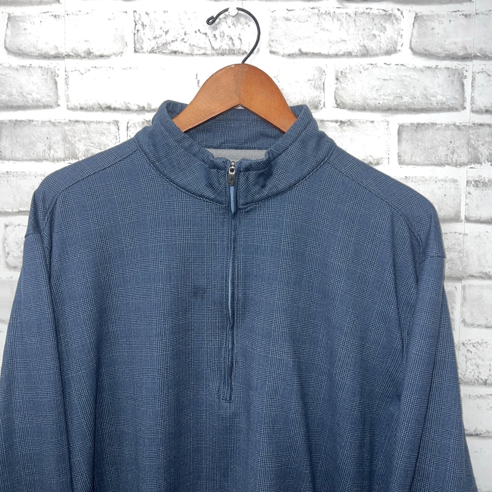 johnnie-O VINTAGE Johnnie O Men Sweater Pullover XL Blue Half Zip Fashionable Winter Gift Size US XL / EU 56 / 4 - 2 Thumbnail