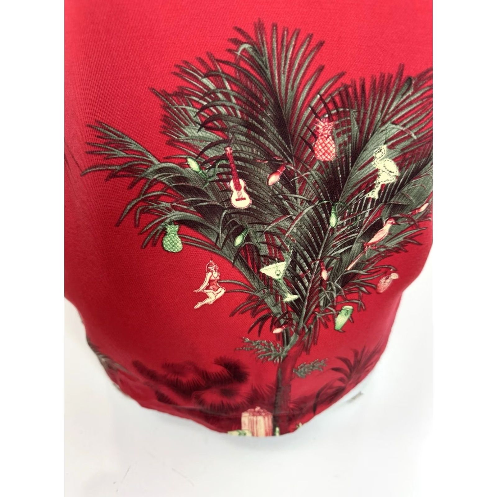 Tommy Bahama TOMMY BAHAMA HULA SHIRT Wool Silk Christmas Gift Tree M Aloha Shirt Red Short Sleeve Mens M Size US M / EU 48-50 / 2 - 5 Thumbnail