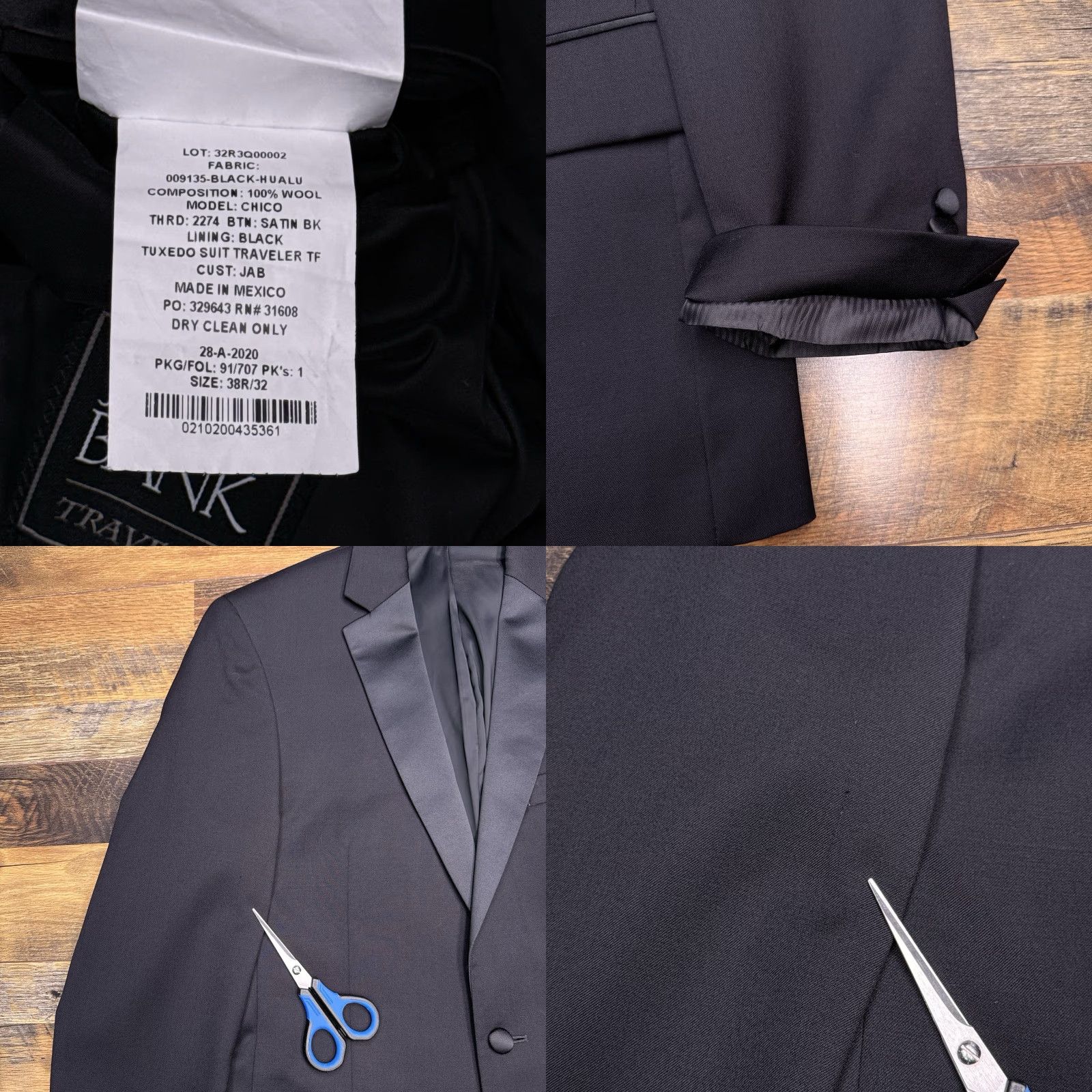 Jos. A. Bank Jos A Bank Traveler Tuxedo Suit 38 Regular Black 32 Waist Pants 2 Piece Formal Shirt? Size 38R - 8 Thumbnail