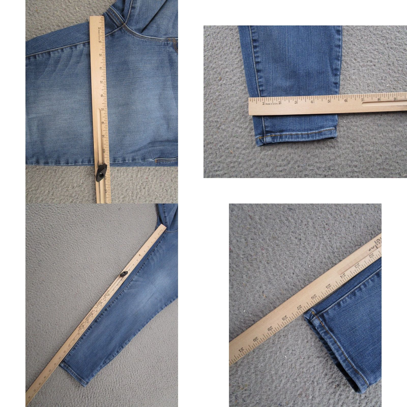 Torrid Torrid Jeans Button Fly High Rise Blue Premium Stretch Skinny Jeans 18R Womens XS? Size 40" / US 18 - 8 Thumbnail