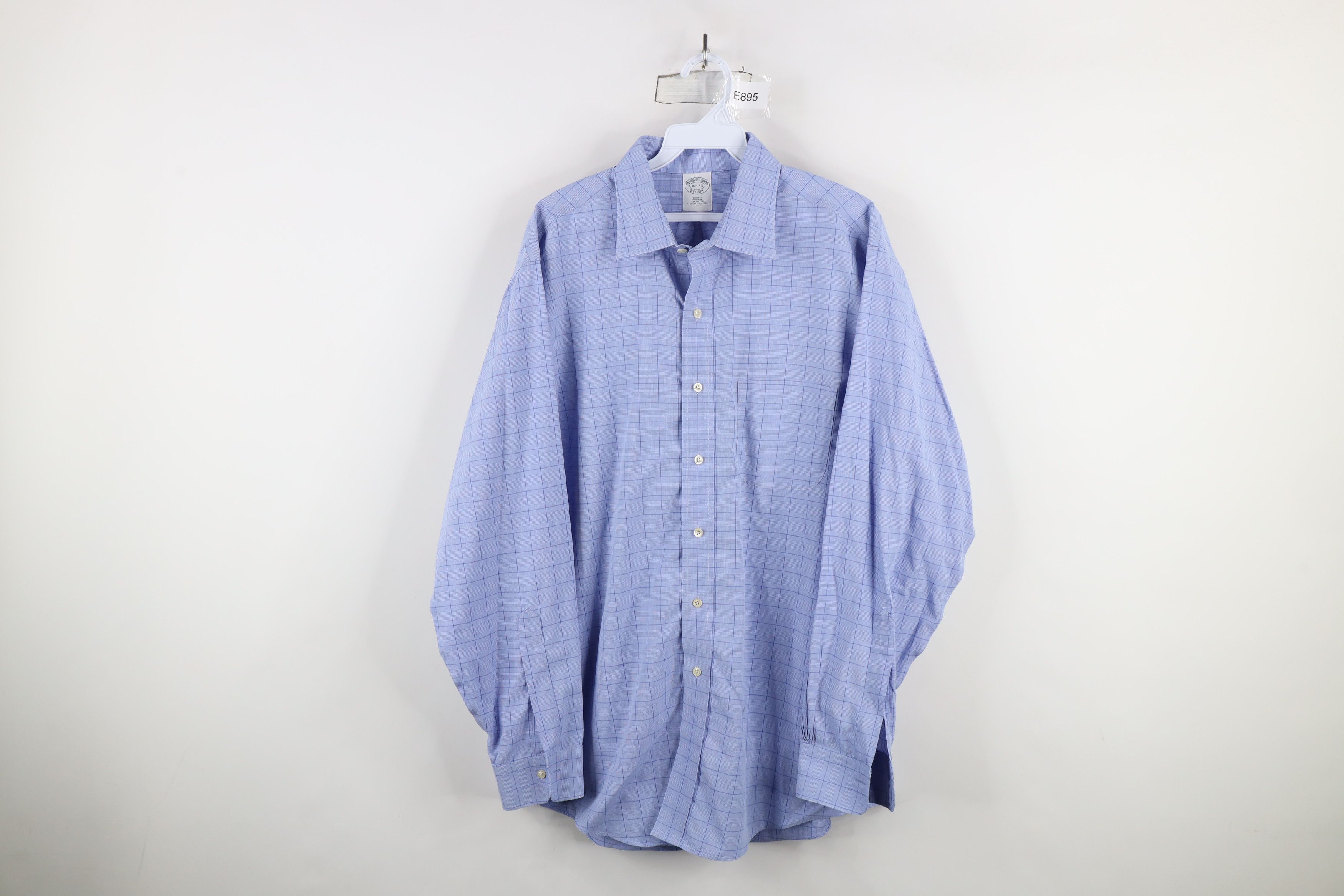 Brooks Brothers × Vintage Vintage 90s Brooks Brothers Fit Non Iron Button Shirt Plaid Size US M / EU 48-50 / 2 - 1 Thumbnail