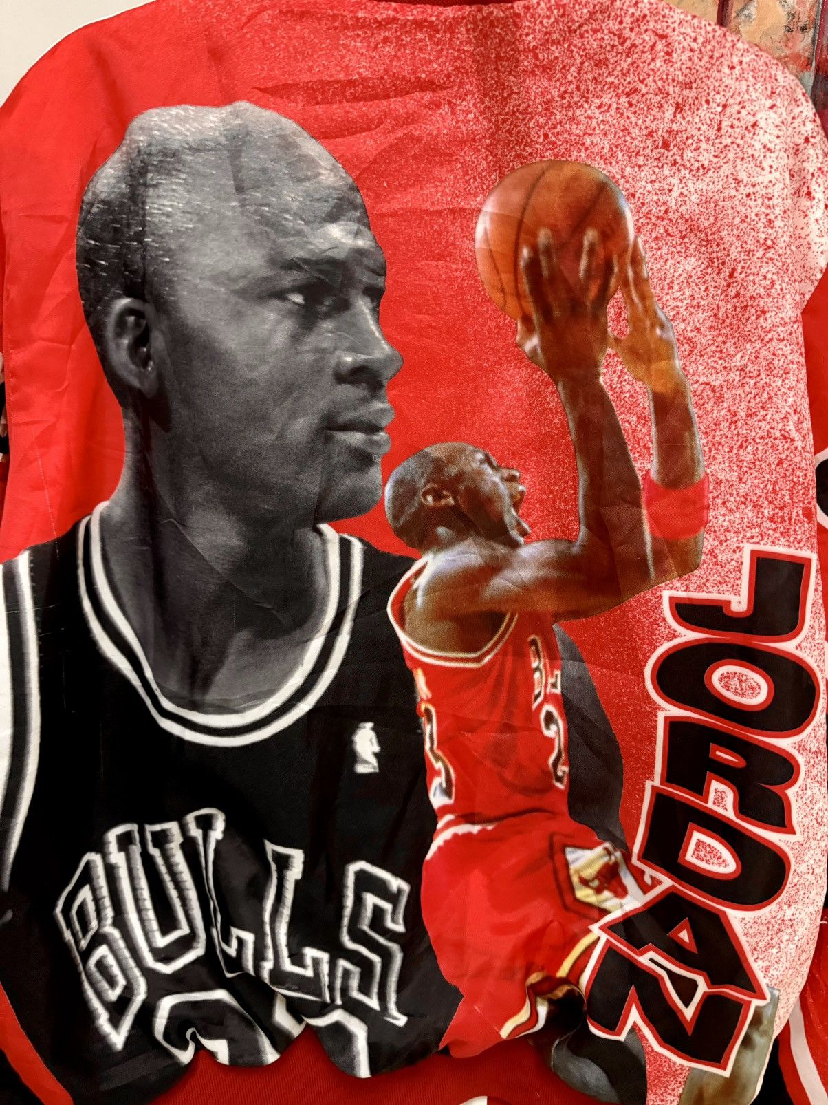 Vintage Vintage 90s Chicago bull Michael Jordan Chalk line Size US L / EU 52-54 / 3 - 3 Thumbnail