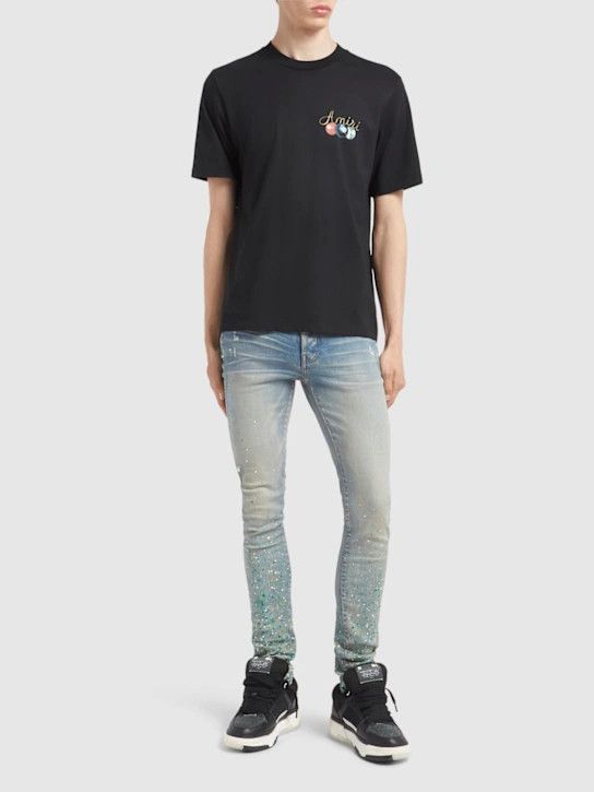 Amiri o1lsvrm0425 Pool Cue Cotton T-Shirt in Black Size US XXL / EU 58 / 5 - 3 Thumbnail
