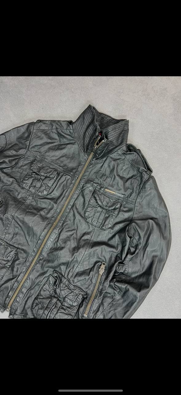 Vintage VTG Yohji Yamamoto Style REAL LEATHER JACKET 90s Size US L / EU 52-54 / 3 - 6 Thumbnail