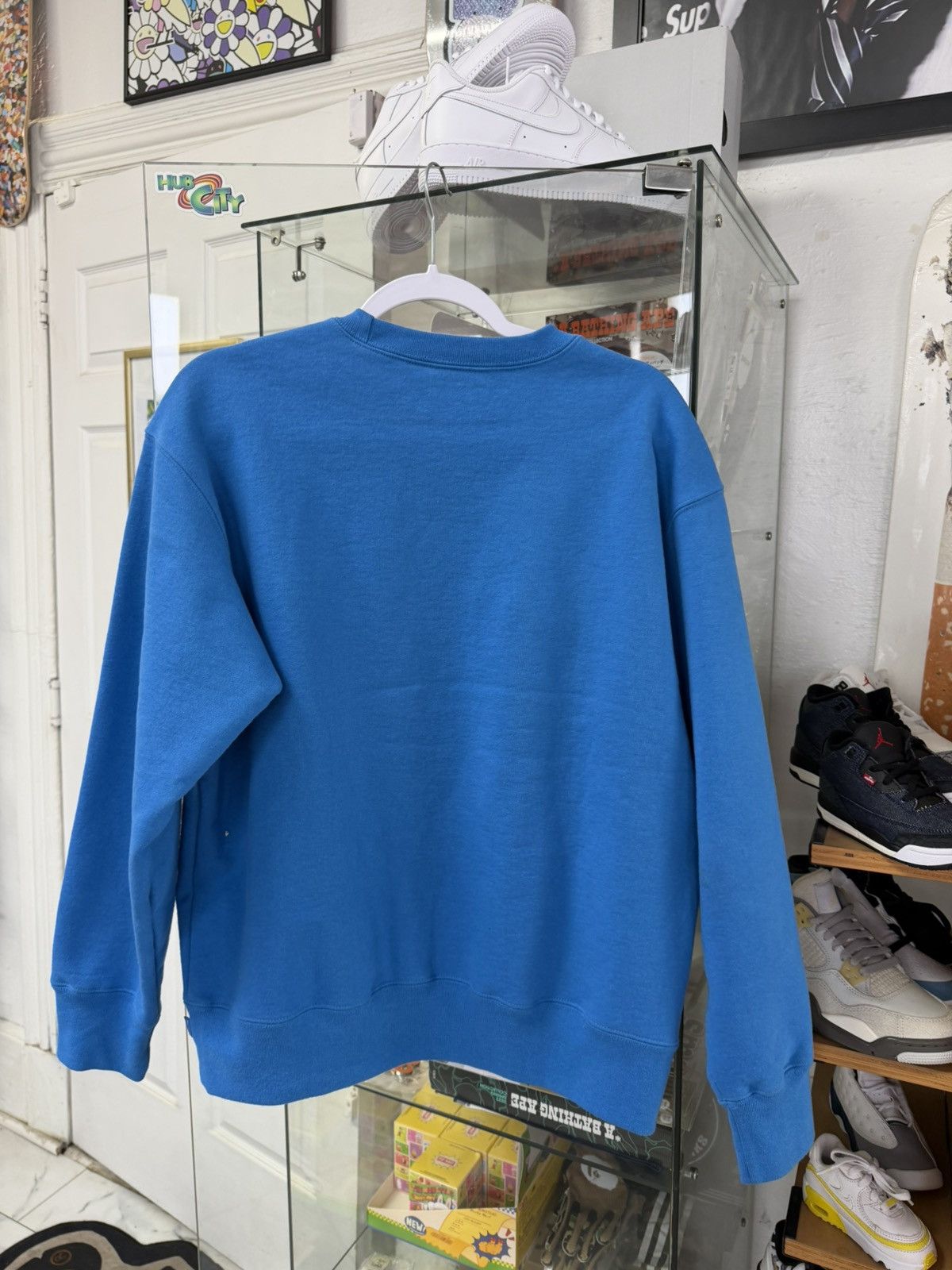 Supreme Supreme Bogo Crew Neck ‘Cyan’ Size US S / EU 44-46 / 1 - 2 Thumbnail
