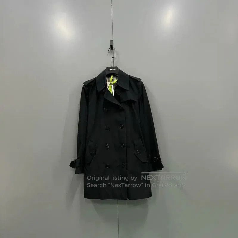 Burberry Burberry Women’s Long Black Cotton Trench Coat. Size XXS / US 00 / IT 34 - 1 Thumbnail