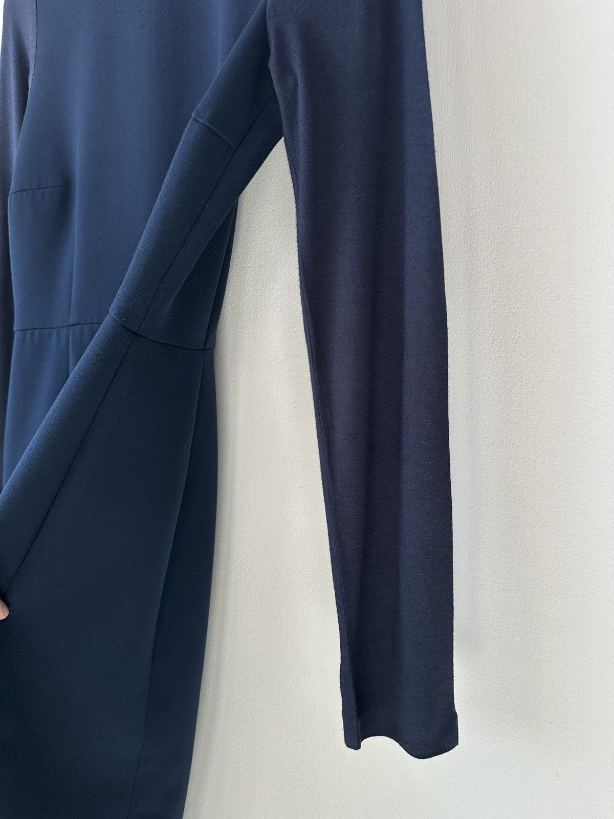 ME+EM ME+EM Navy Blue Sheath Midi Dress Long Sleeve size UK 10 Size M / US 6-8 / IT 42-44 - 6 Thumbnail