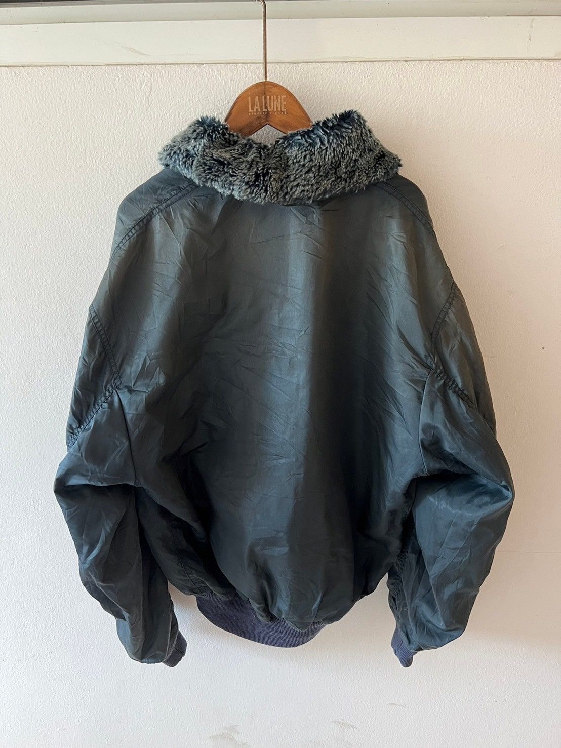 Vintage Vintage Boss Coffee Fur Bomber Flight Jacket Size US M / EU 48-50 / 2 - 10 Thumbnail