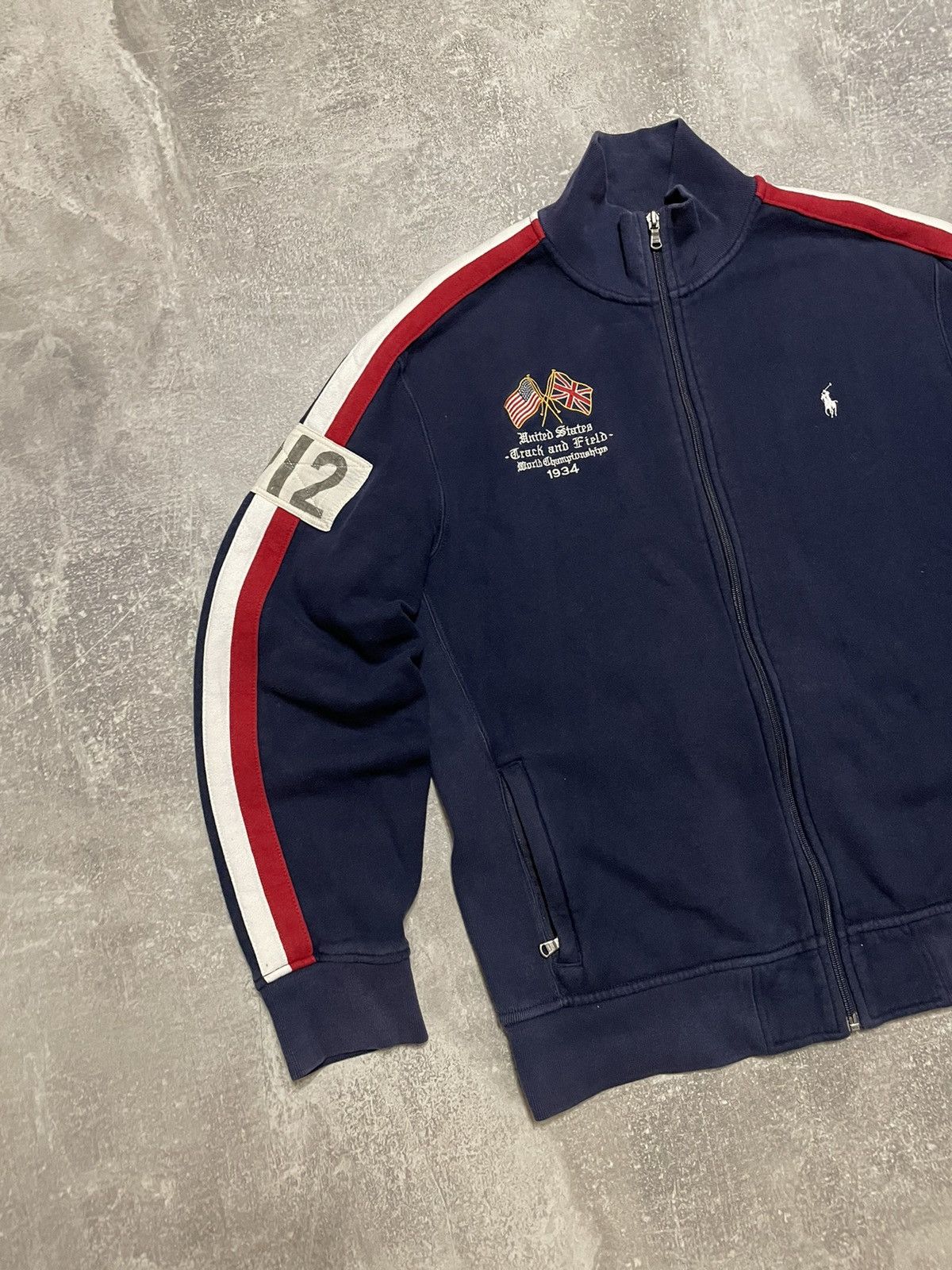 Polo Ralph Lauren Vintage Polo Ralph Lauren United States Track Jacket USA Size US L / EU 52-54 / 3 - 3 Thumbnail
