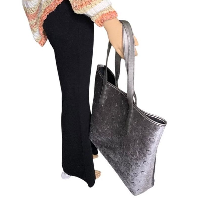 Kate Spade Kate Spade Fragrances Grey Tote Bag Embossed Shoulder Bag Size ONE SIZE - 8 Thumbnail