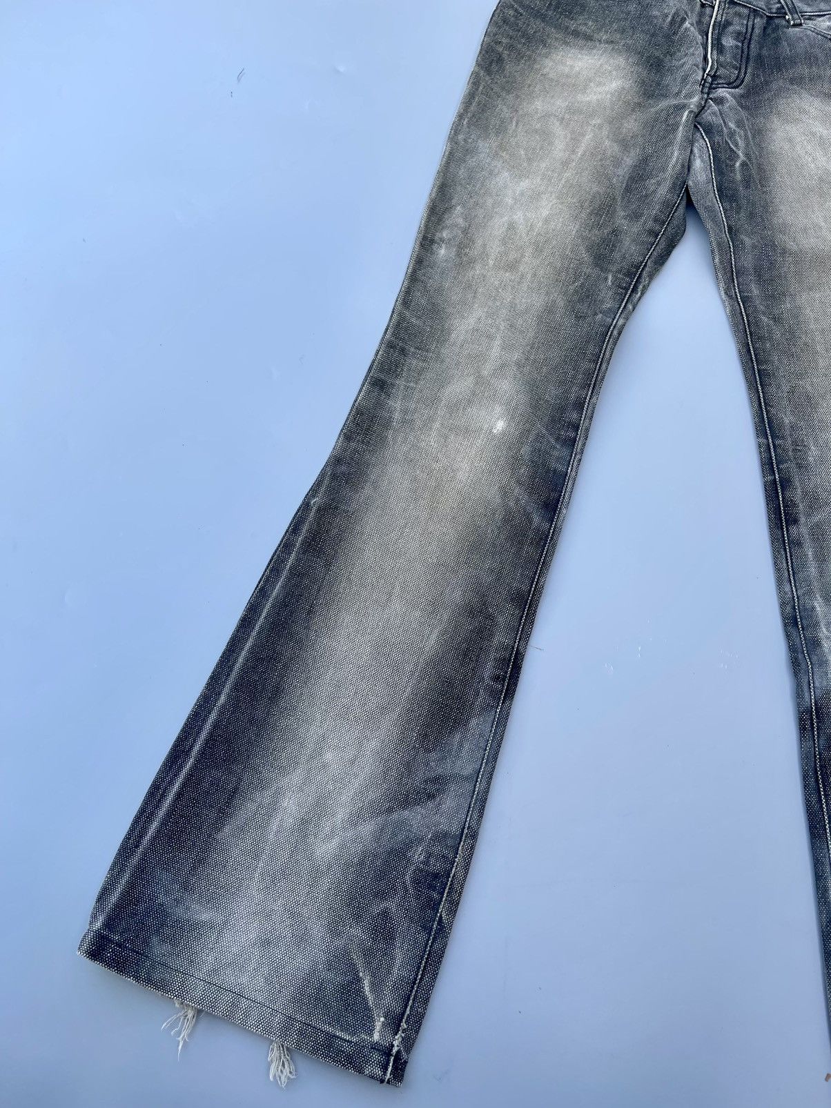 5351 POUR LES HOMMES Distressed 5351 Pour Les Homme Cotton Canvas Bootcut Jeans Size US 28 / EU 44 - 2 Thumbnail