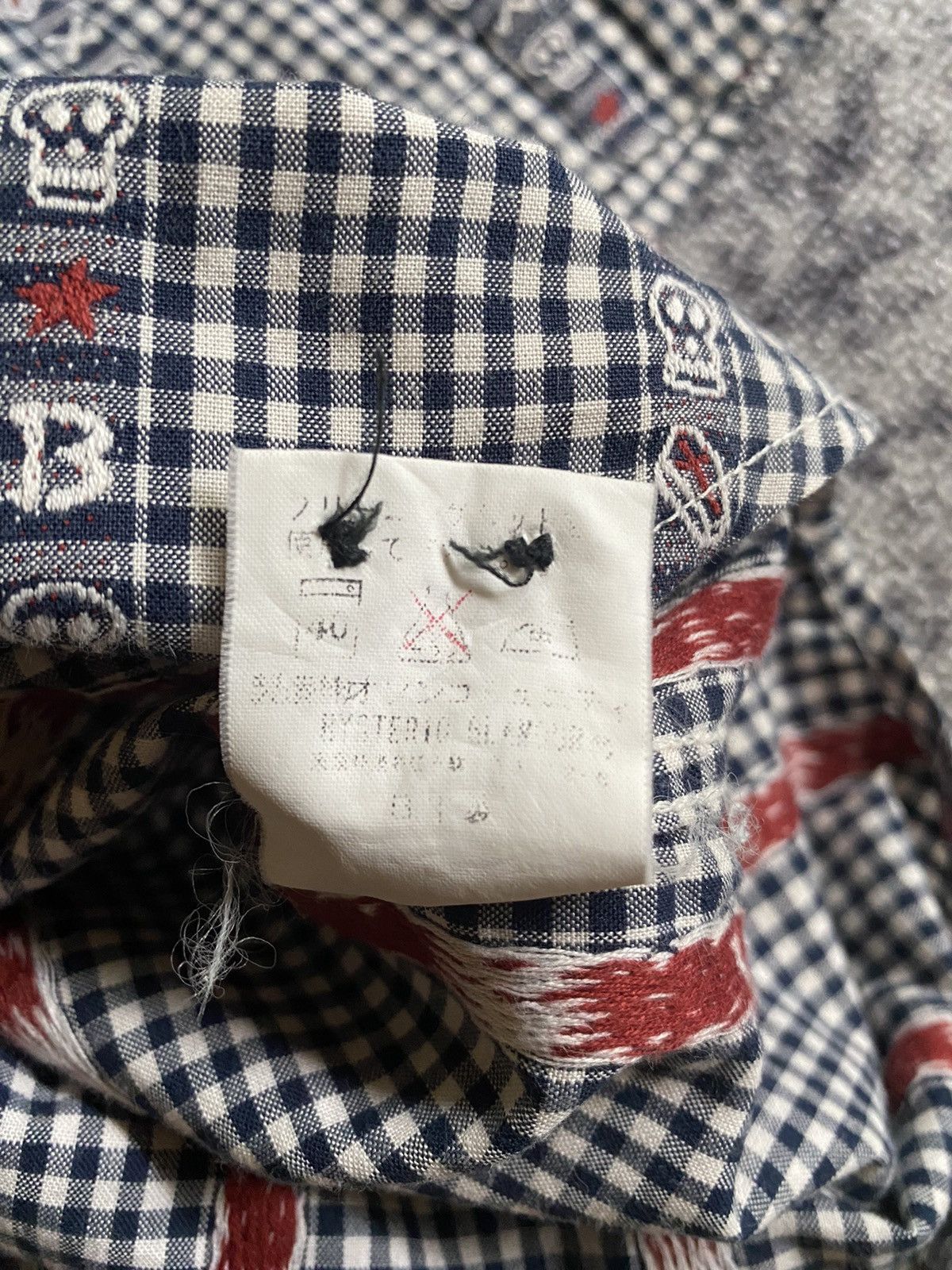 Hysteric Glamour Y2k Hysteric Glamour skull plaid shirt Size US S / EU 44-46 / 1 - 9 Thumbnail