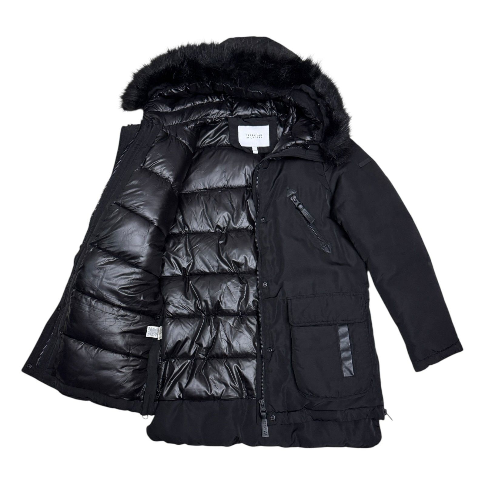 Derek Lam 10 Crosby DEREK LAM 10 CROSBY Faux Fur Luxury Winter Puffer Coat M Size M / US 6-8 / IT 42-44 - 5 Thumbnail