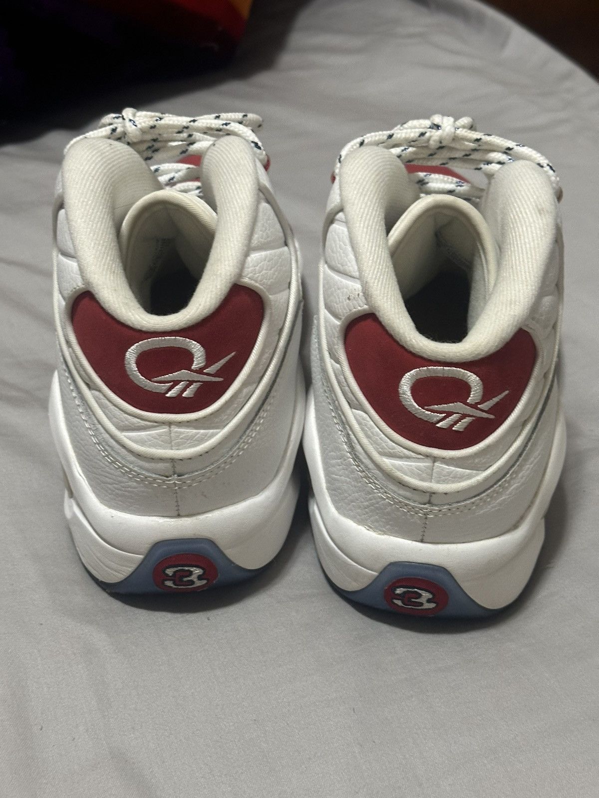 Reebok “The Question” red toe men’s size 10 Size US 10 / EU 43 - 4 Thumbnail