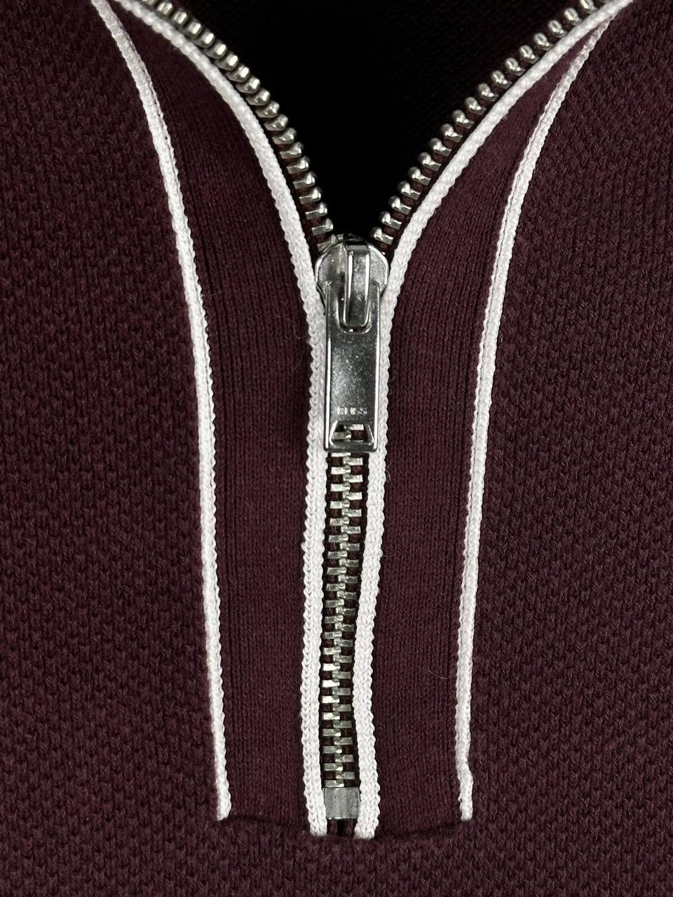 Reiss Reiss “Jason” long sleeve Zip polo In Burgandy Size US S / EU 44-46 / 1 - 5 Thumbnail