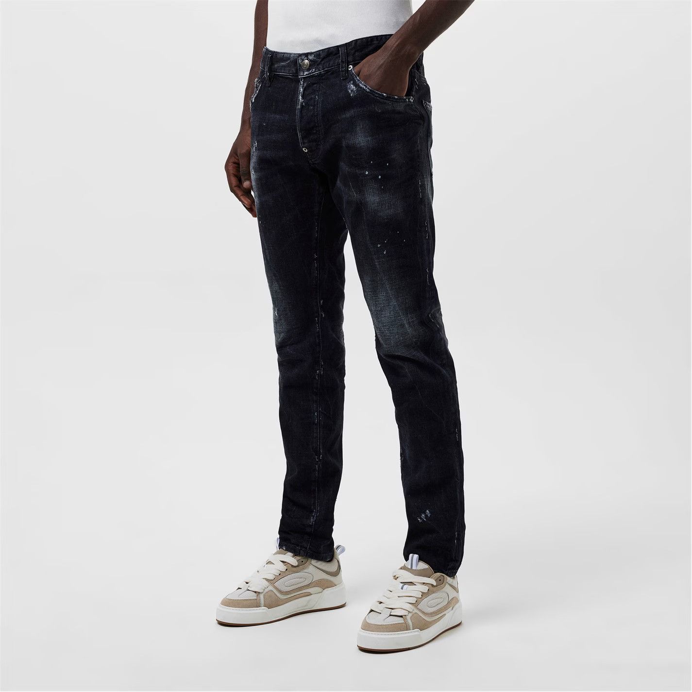 Dsquared2 o1g2r1mq0426 Cool Guy Slim Jeans in Dist Black Size US 38 / EU 54 - 3 Thumbnail