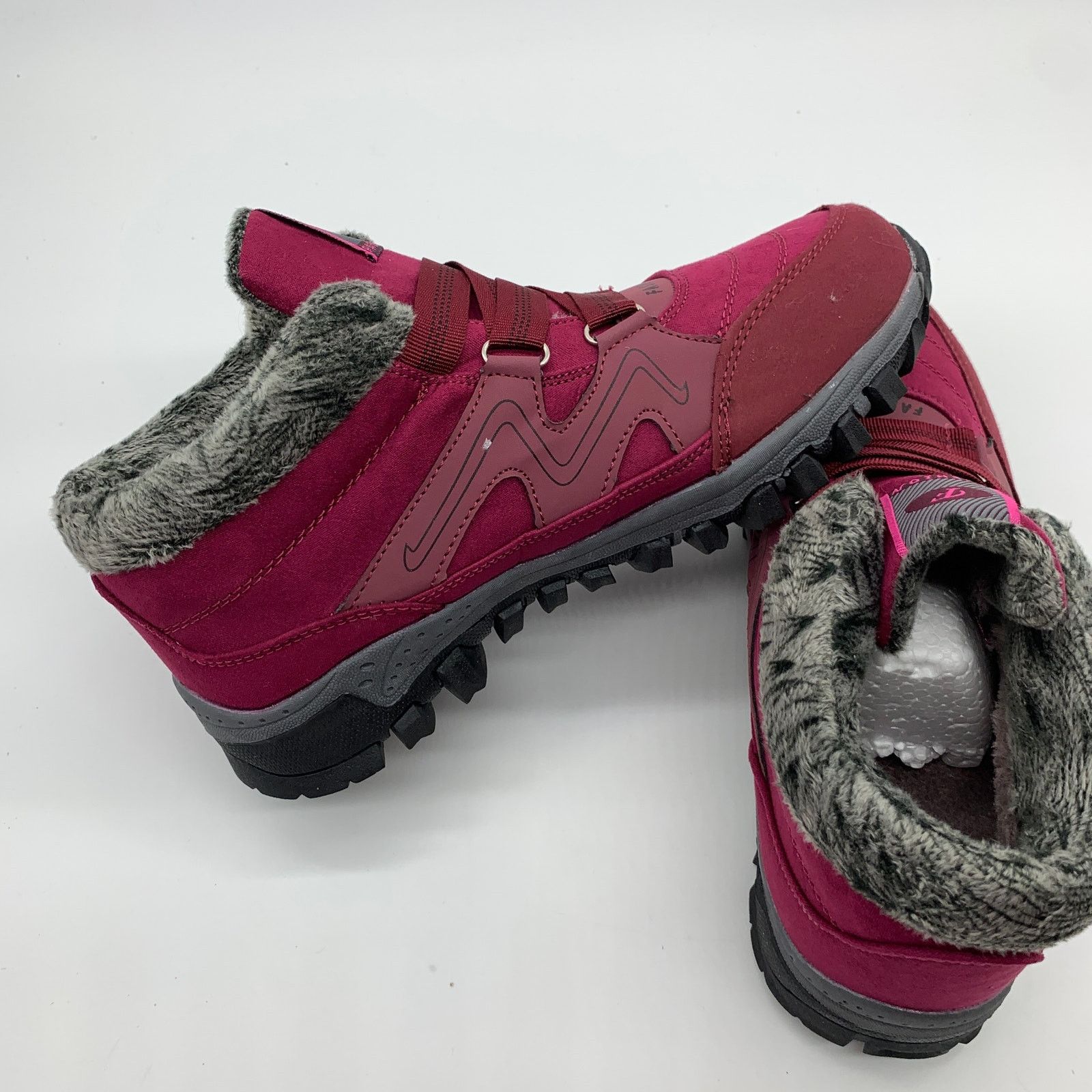 Other High-Top Boot Size 8 Burgundy & Purple Faux Fur Lined Size US 8 / IT 38 - 6 Thumbnail