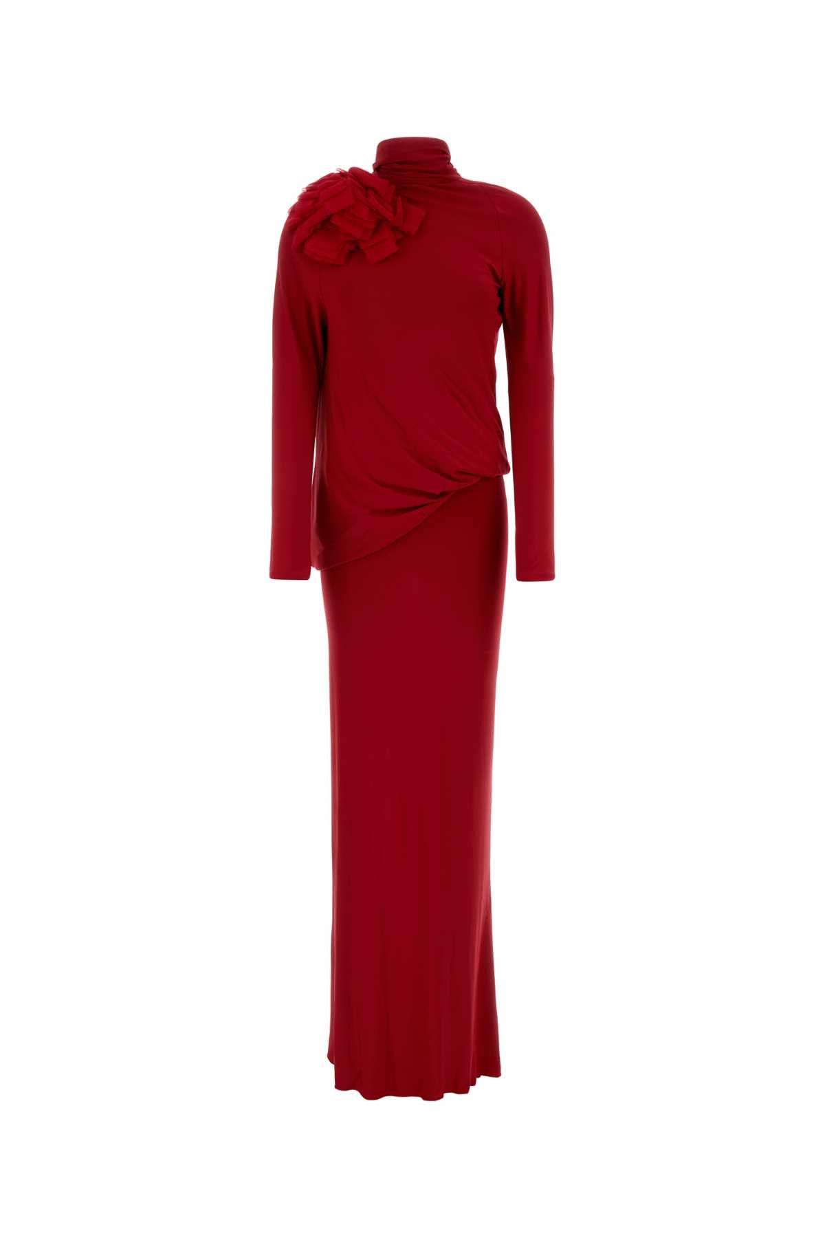 Magda Butrym Red Stretch Jersey Long Dress Size S / US 4 / IT 40 - 1 Thumbnail