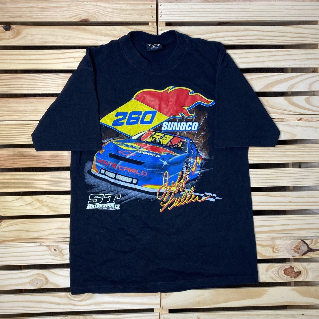 NASCAR Vintage NASCAR x Jeff Fuller Black Racing Tee Size Medium Size US M / EU 48-50 / 2 - 1 Thumbnail