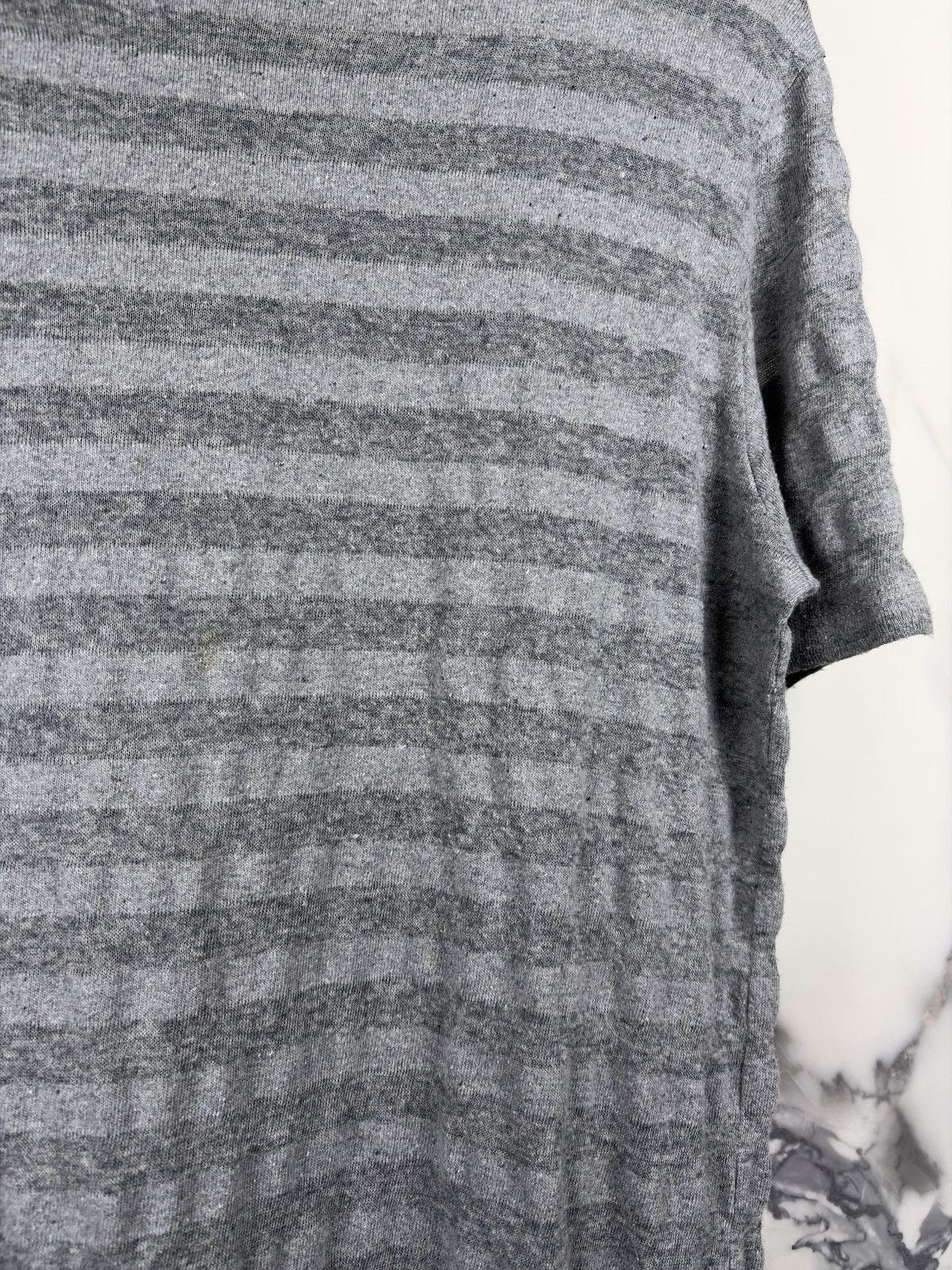 Raf Simons SS06 Raf Simons Icarus Surgit Striped Tshirt Gray Size US S / EU 44-46 / 1 - 3 Thumbnail