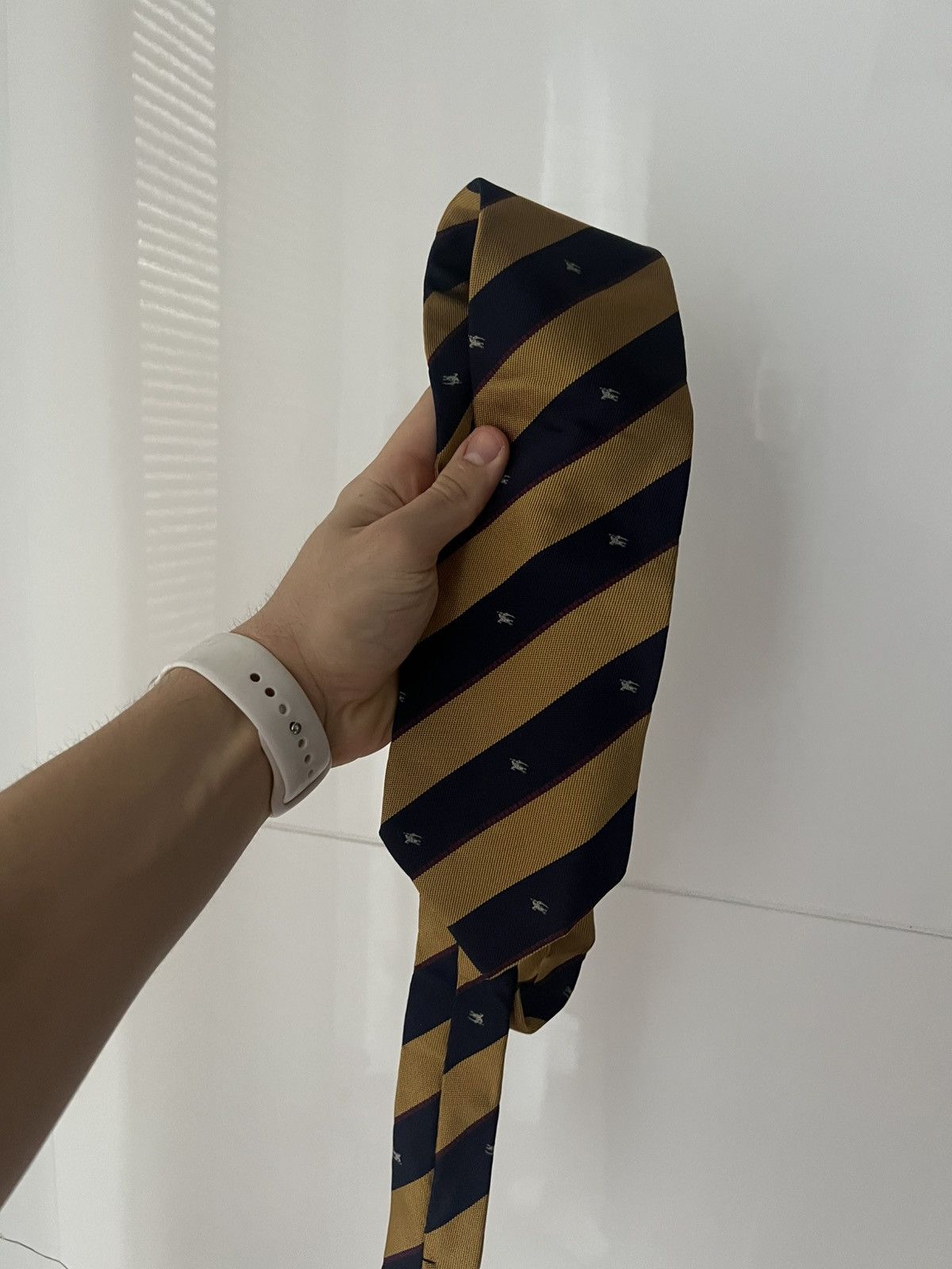 Burberry × Vintage ‼️Vintage Monogram Burberry London Luxury Silk Tie‼️ Size ONE SIZE - 9 Thumbnail