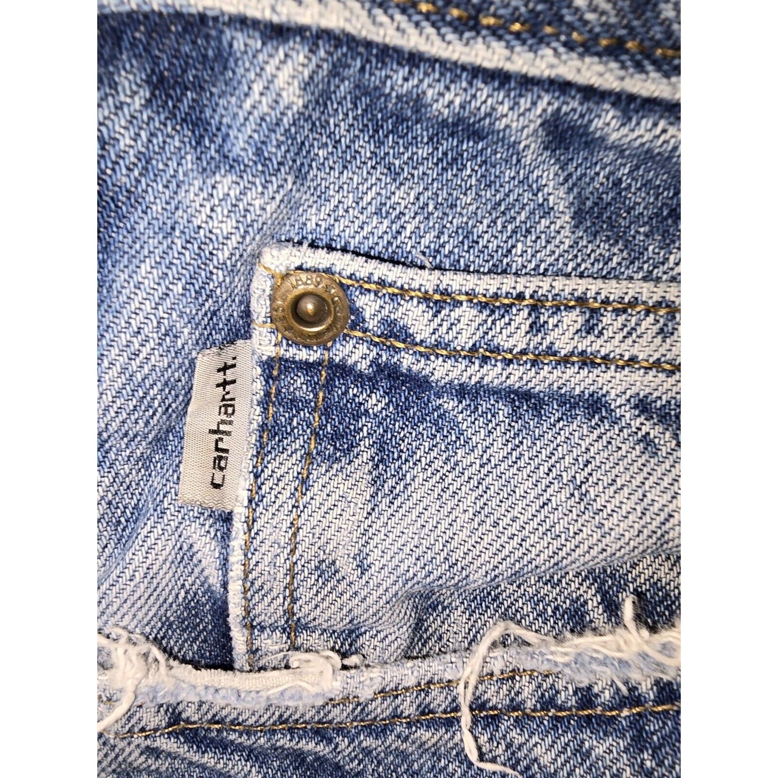 Carhartt Carhartt Jeans Men 54x32 Blue Denim Relaxed Tapered Workwear Size US 44 / EU 60 - 5 Thumbnail