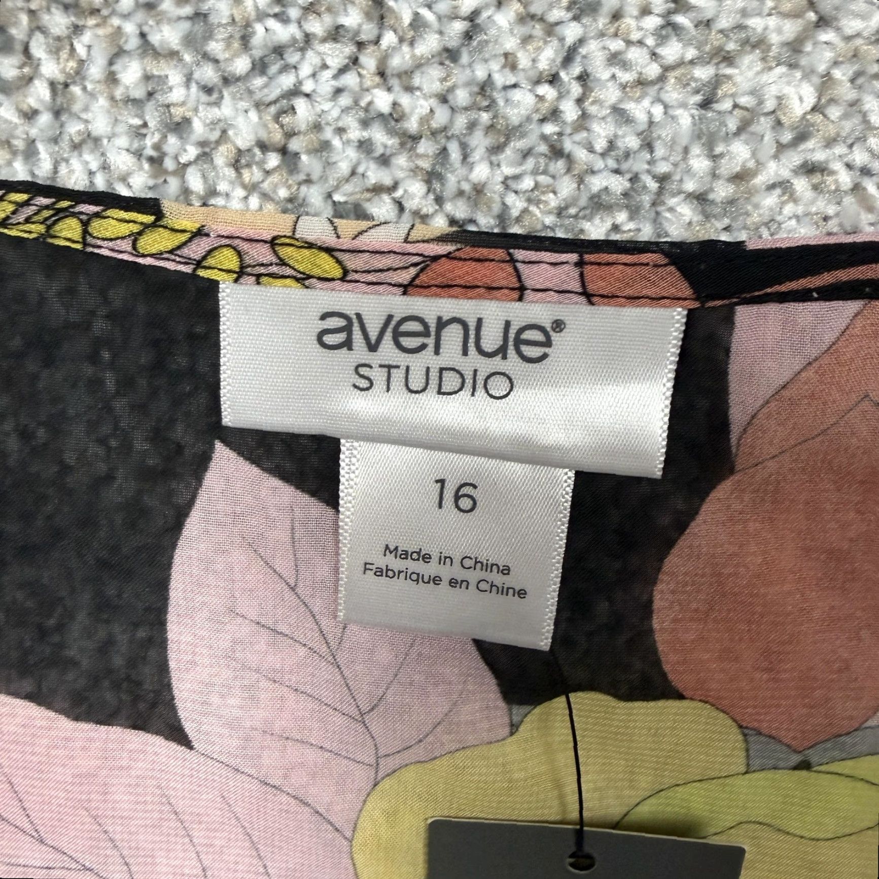 Avenue Avenue Studio Dress 16 Floral Emilia OverlayGarden Party A Line Dark Romantic Size XXL / US 16-18 / IT 52-54 - 6 Thumbnail
