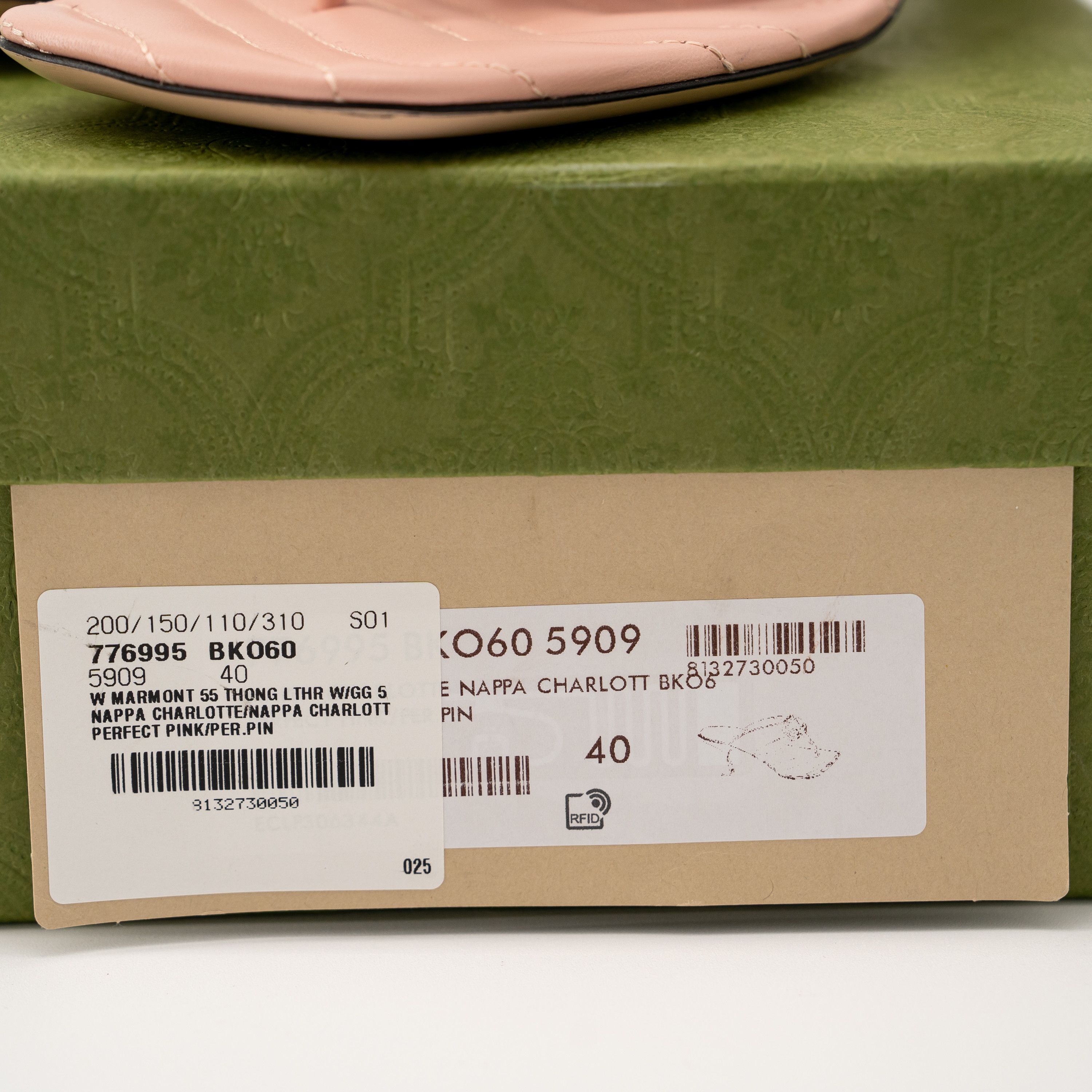 Gucci 40G 10 US Gucci Marmont GG Kitten Heel Sandals Quilted Pink Size US 10 / IT 40 - 12 Thumbnail