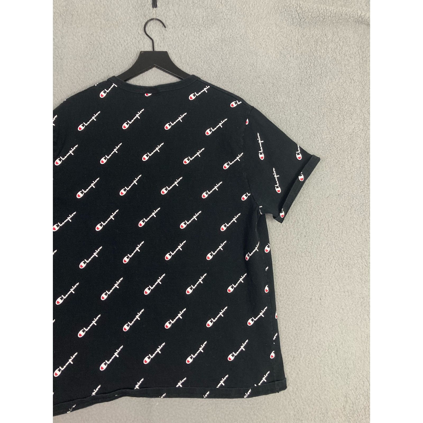 Champion Champion Heritage XL Black T-Shirt All Over Logo Print Size US XL / EU 56 / 4 - 6 Thumbnail