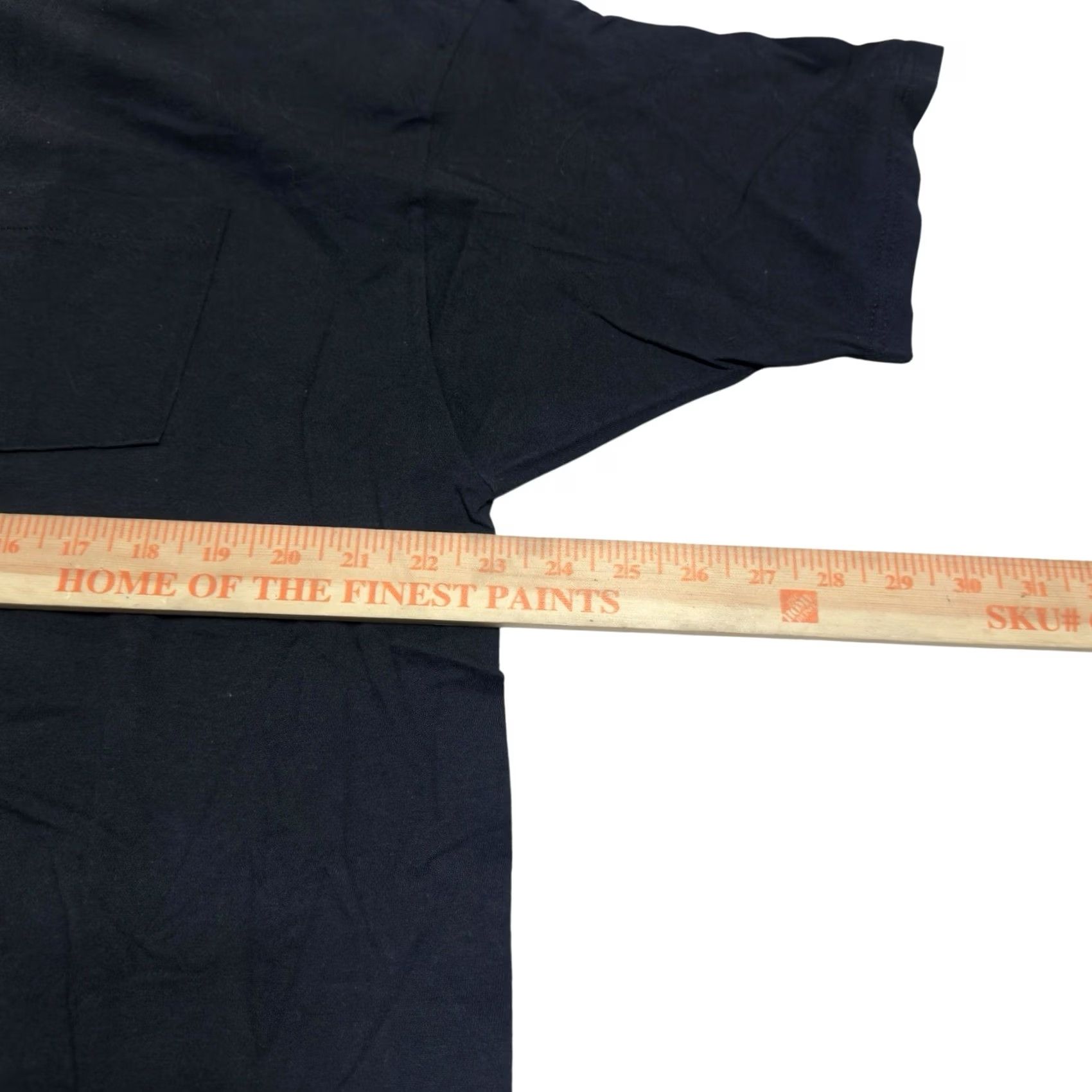 Fruit Of The Loom VINTAGE Fruit of the Loom XXXL Black Blank Selvedge Pocket Front Single Stitch T-Shirt Mens 80s 90s Size US XXL / EU 58 / 5 - 4 Thumbnail
