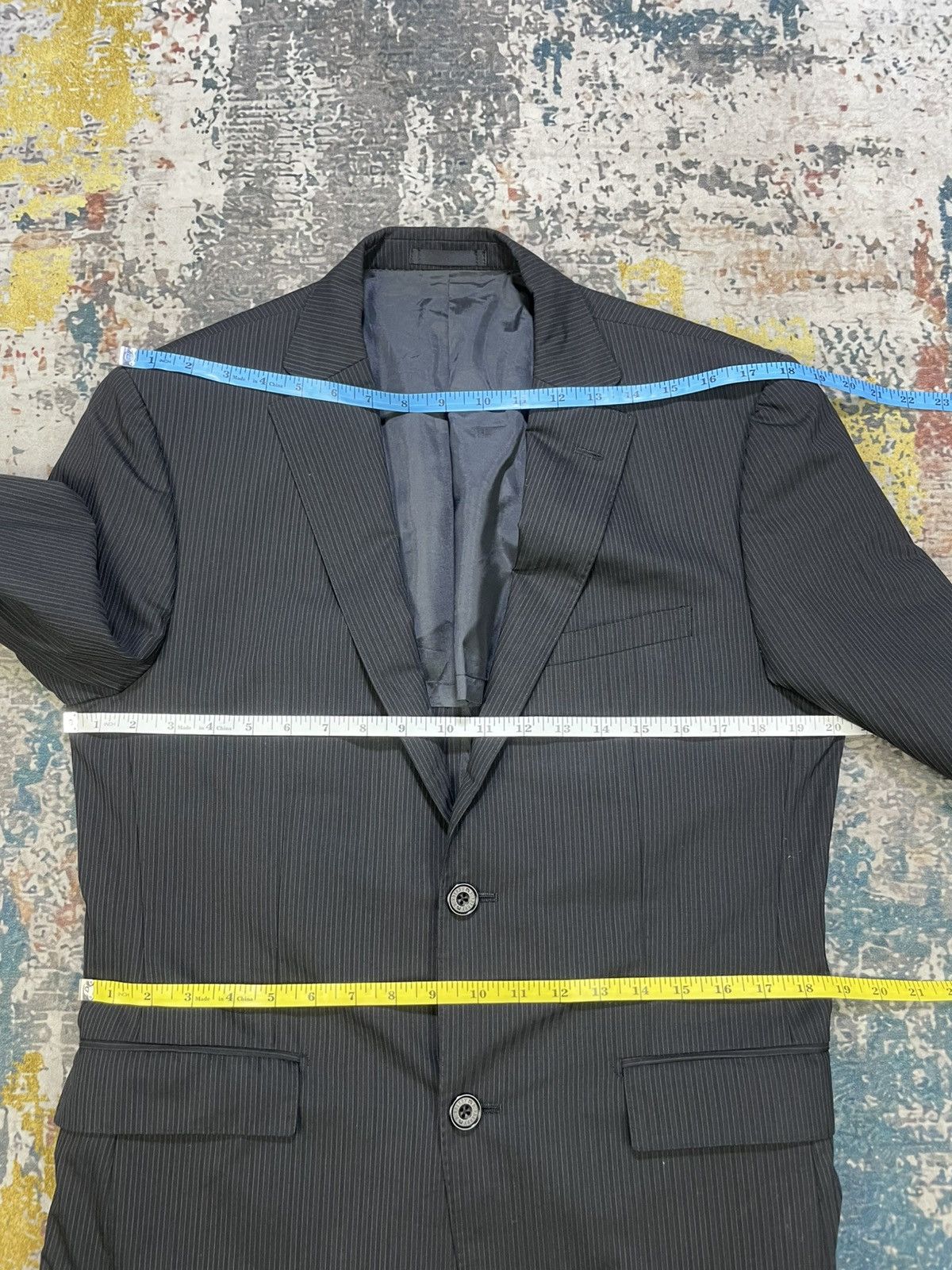 Burberry Burberry Black Label Pinstripes Notch Lapel Blazer Size 40L - 10 Thumbnail