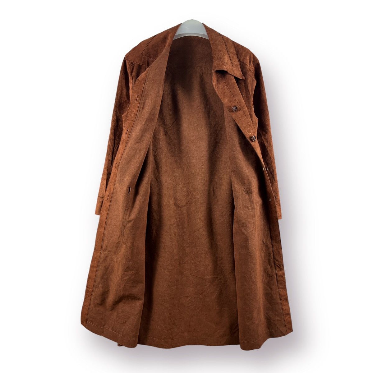 Japanese Brand 🔥 SUEDE LEATHER LONG JACKET Size M / US 6-8 / IT 42-44 - 7 Thumbnail