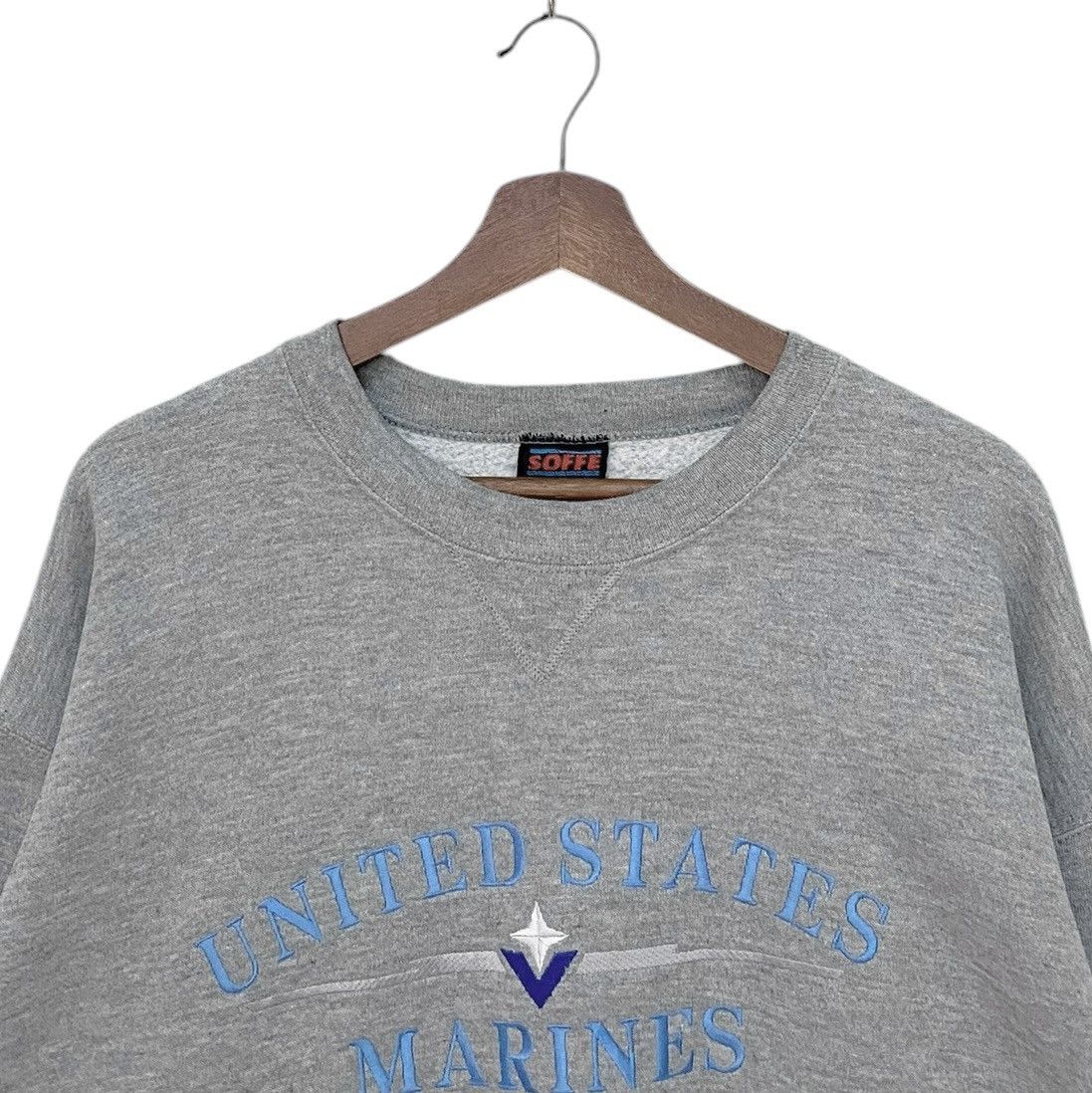 Vintage Vintage United States Marines Made In Usa Sweatshirt 1990s Size US L / EU 52-54 / 3 - 8 Thumbnail