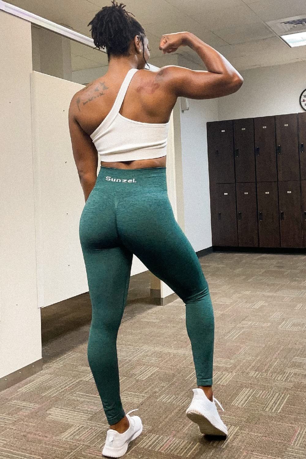 Vintage Women High Waisted Seamless Workout Leggings Gym Yoga Pants Size 35" - 5 Thumbnail