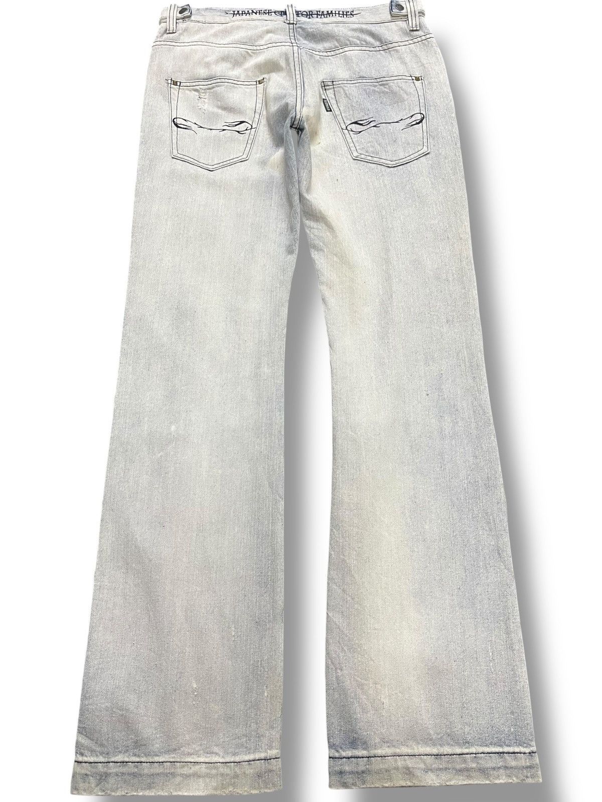If Six Was Nine Vintage Of the Niege Studded Grunge Faded Denim Size US 33 - 7 Thumbnail