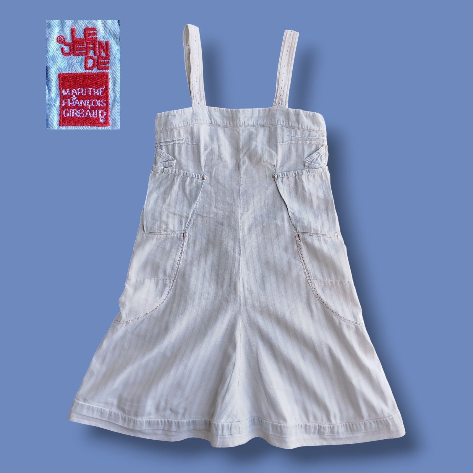 Marithe + Francois Girbaud Dress Sleeveless Striped Vintage Size Girl 12Years Woman XS Size XS / US 0-2 / IT 36-38 - 1 Thumbnail