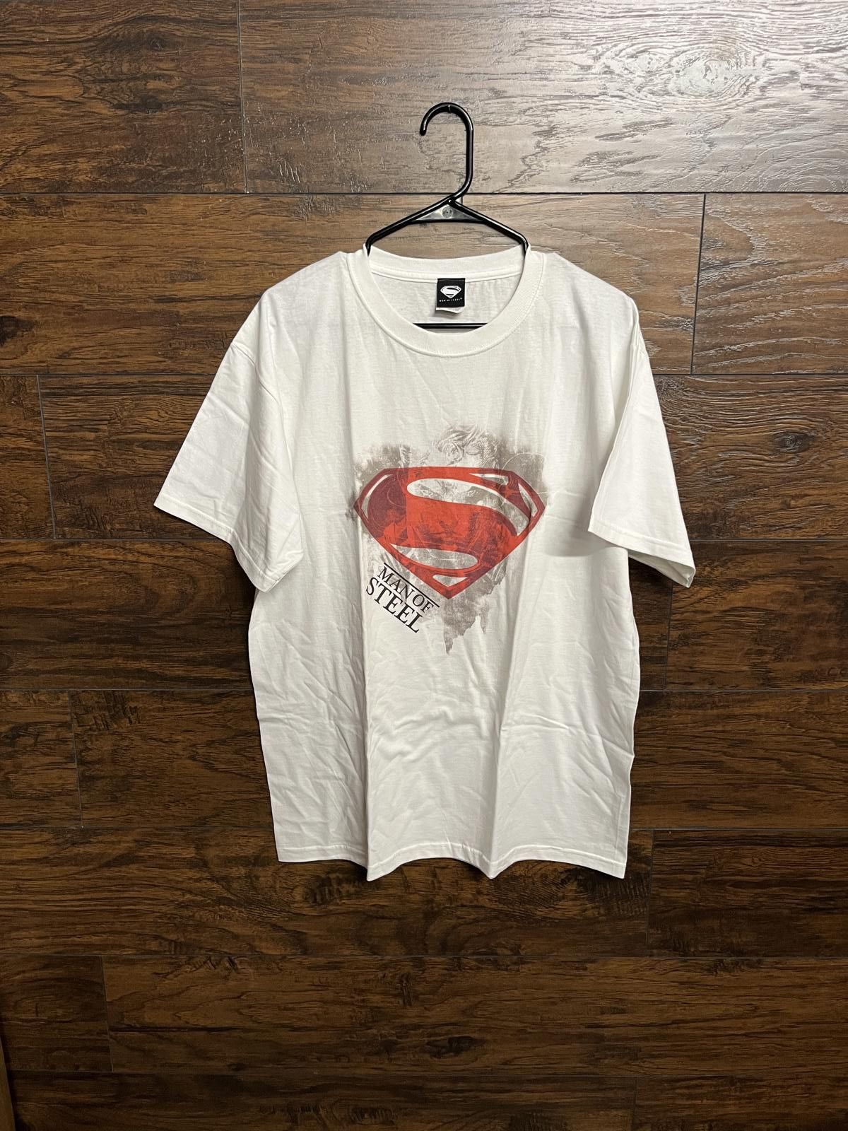 Designer Henry Cavill Superman Promo T-shirt Man of Steel Movie 2013 Size US L / EU 52-54 / 3 - 1 Thumbnail