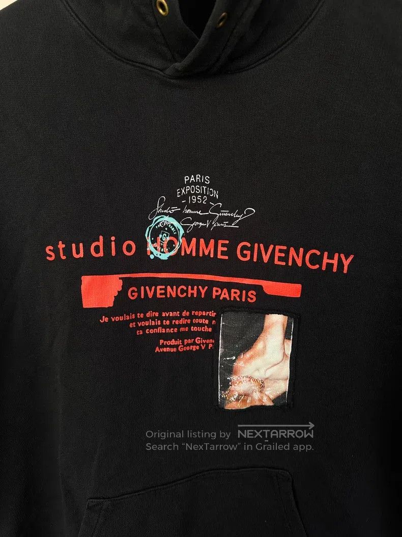 Givenchy Givenchy Black Hooded Fleece Hoodie Size US L / EU 52-54 / 3 - 2 Thumbnail