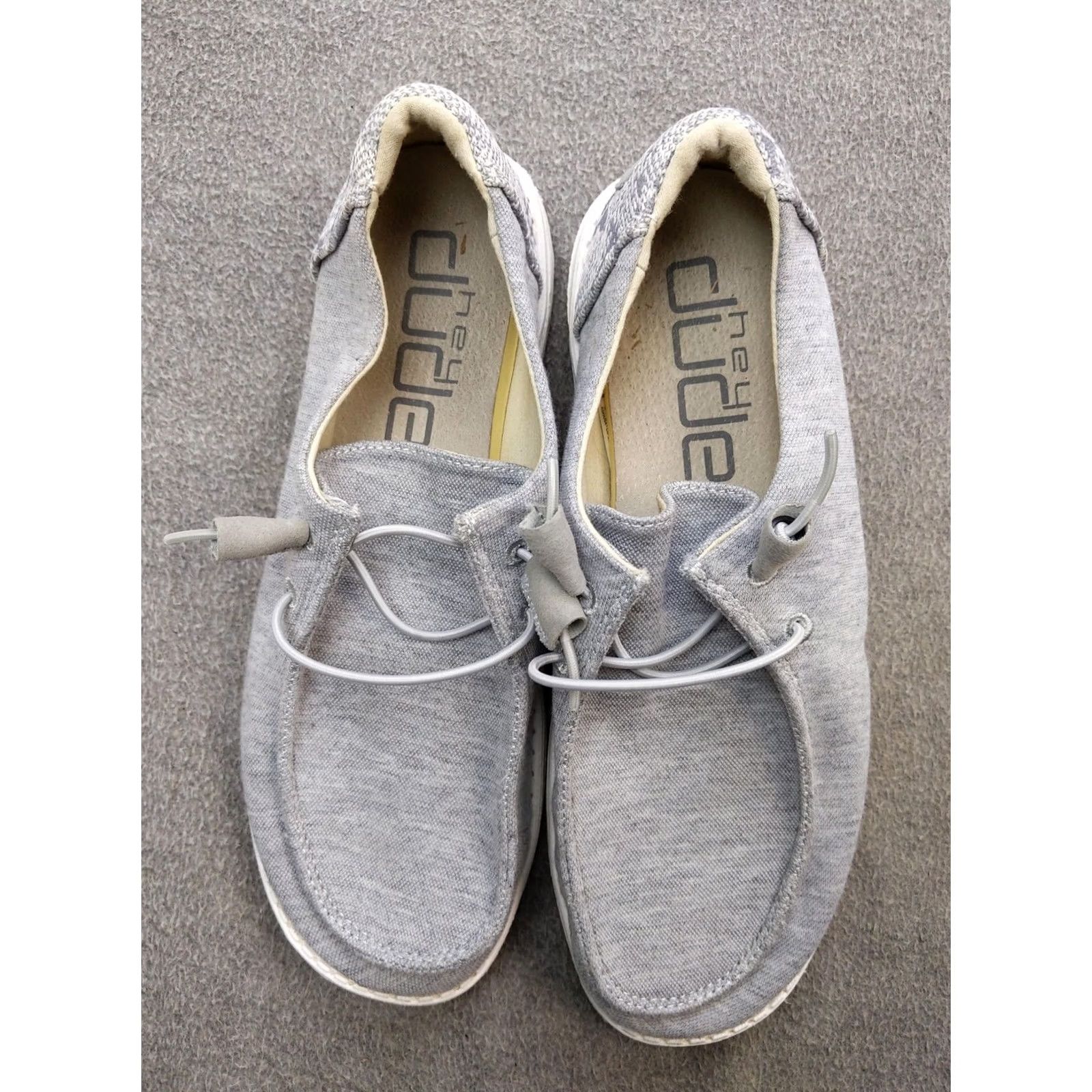 Vintage Hey Dude Wendy Stretch Fleece Slip-On Shoes Womens 9 Gray Casual Comfort Shoes Size M / US 6-8 / IT 42-44 - 2 Thumbnail