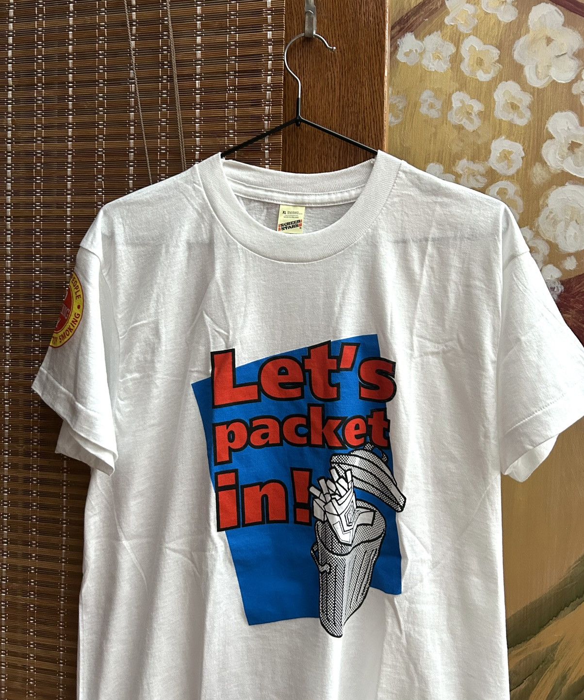 Vintage Vintage 80’s No Smoking Day White T-Shirt Single Stitch Size US XL / EU 56 / 4 - 3 Thumbnail