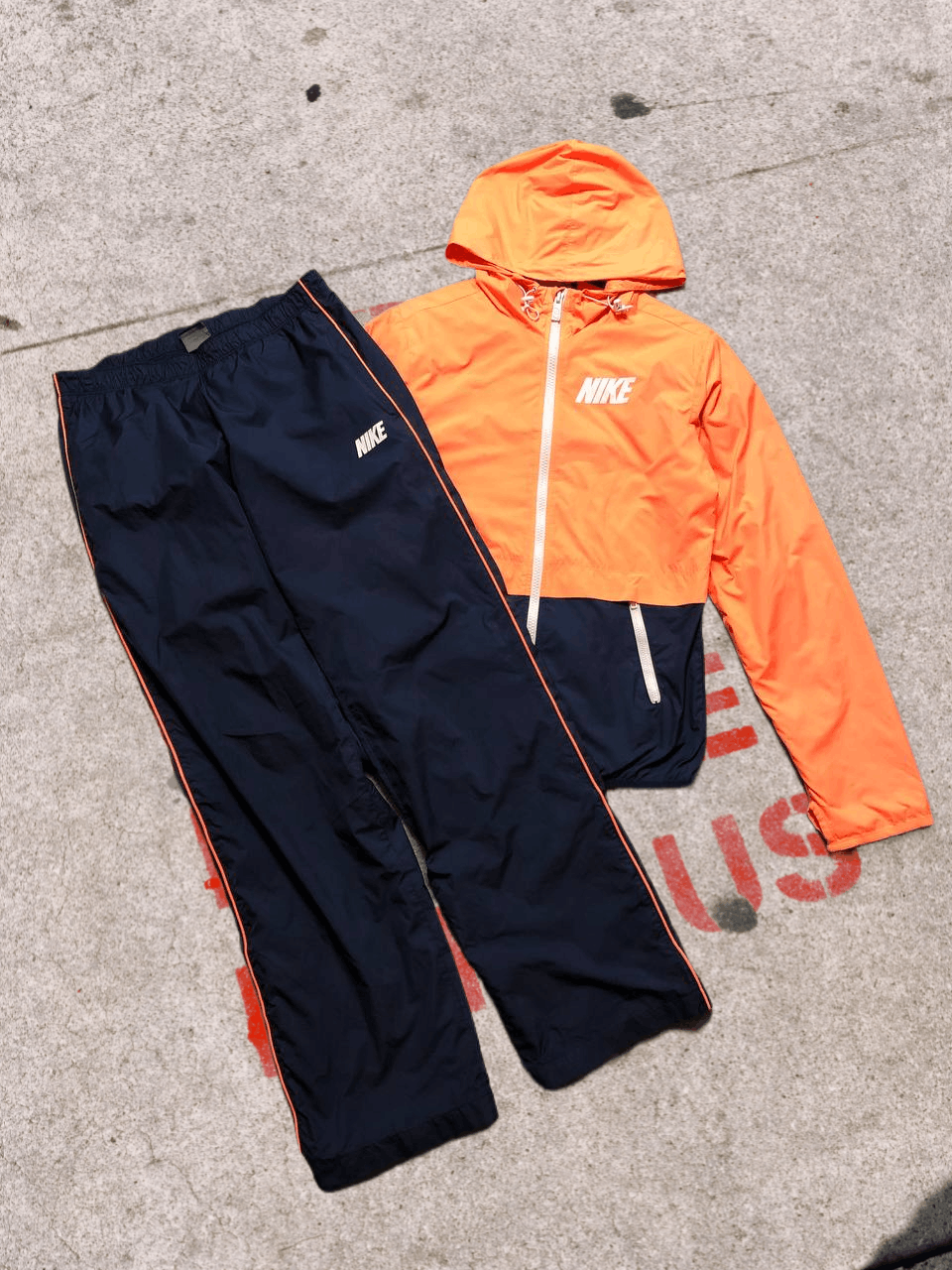 Streetwear Suit Logo Nike Y2K Jacket + Pants Vintage