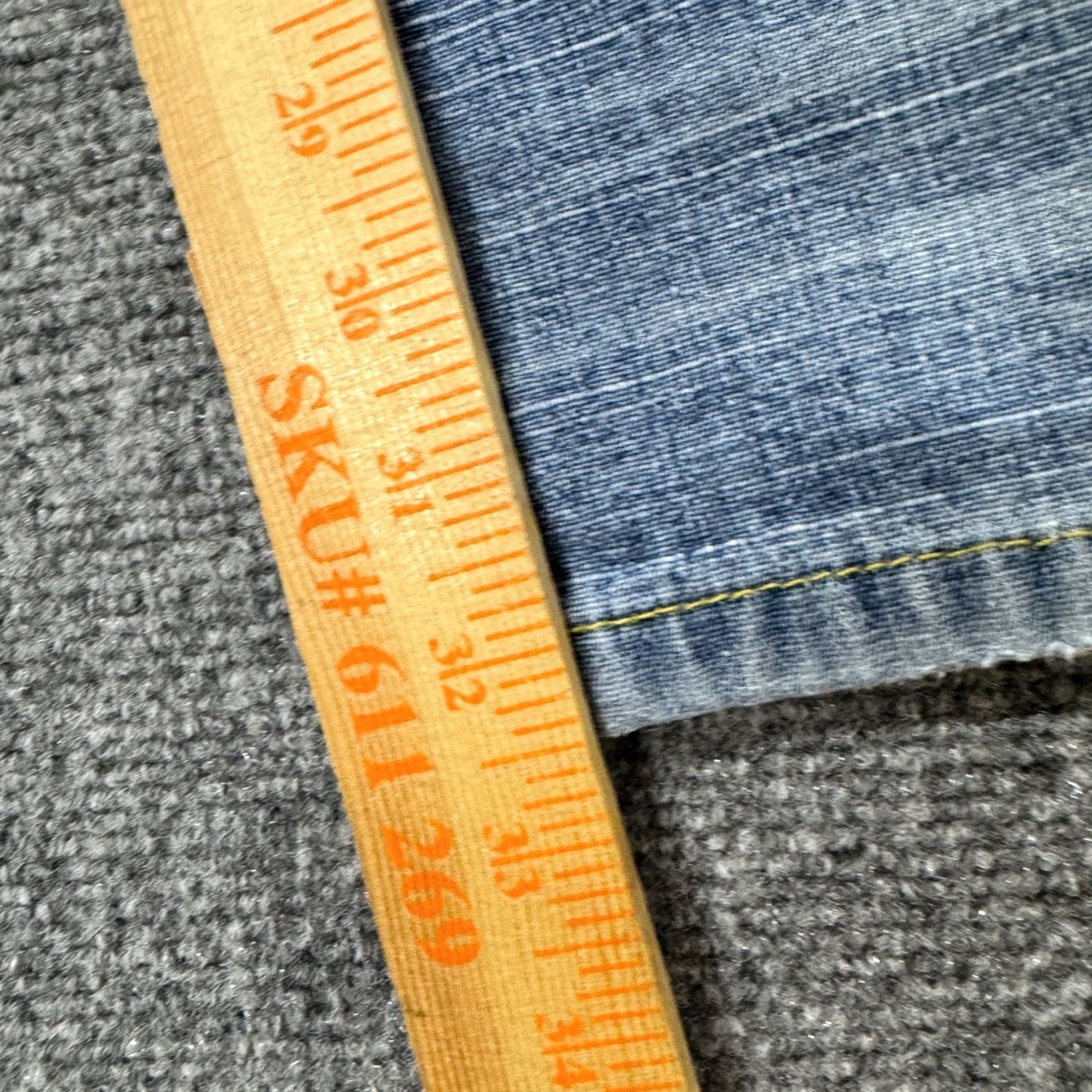 Phat Farm Phat Farm Jeans Men 38x32 Baggy Light Wash Distressed 100% Cotton Blue Jeans Mens Wide-Leg 90s Distressed Style Size US 38 / EU 54 - 7 Thumbnail