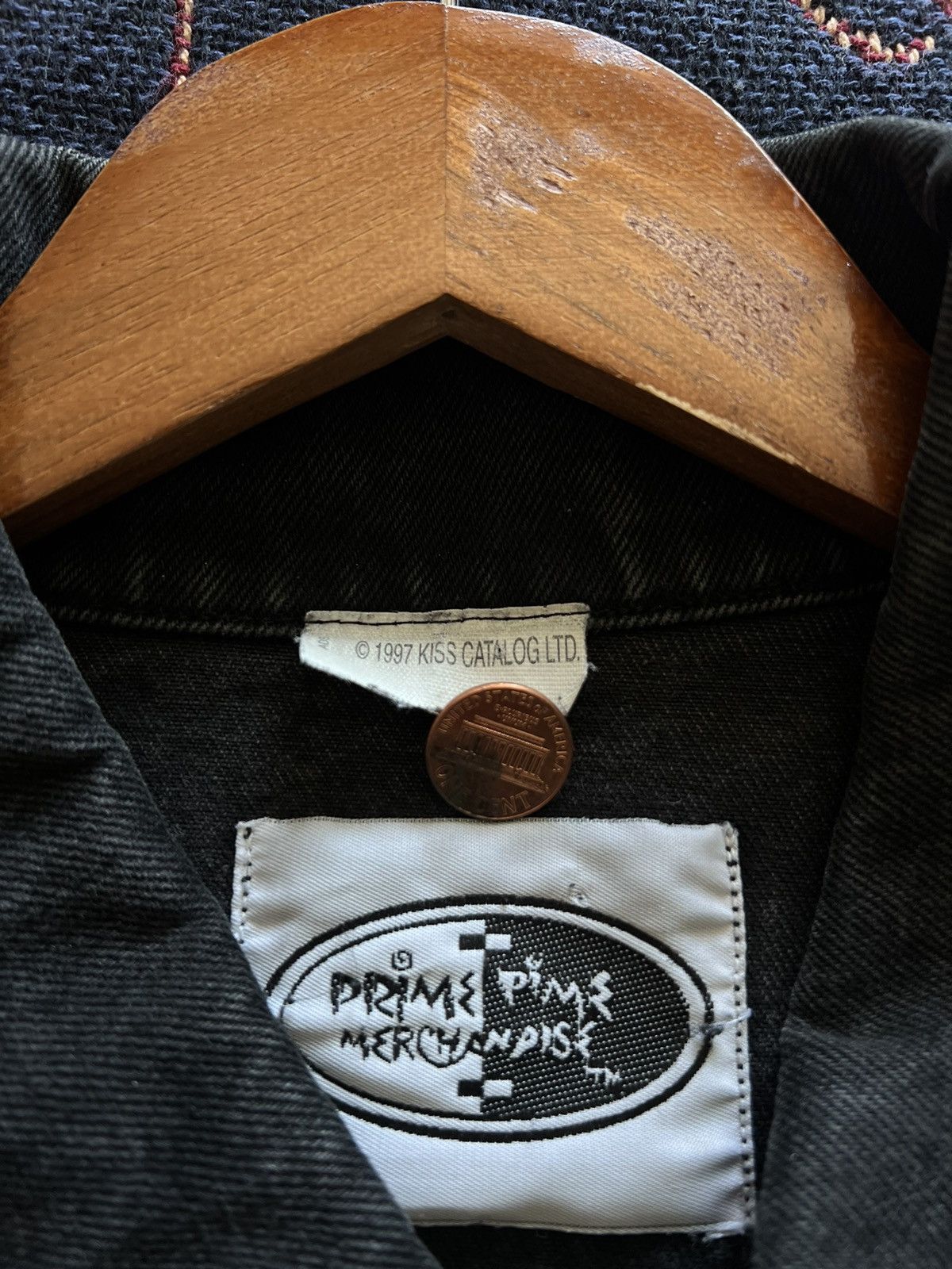 KISS × Vintage Vintage 1997 KISS black denim Jean jacket Size US XL / EU 56 / 4 - 2 Thumbnail