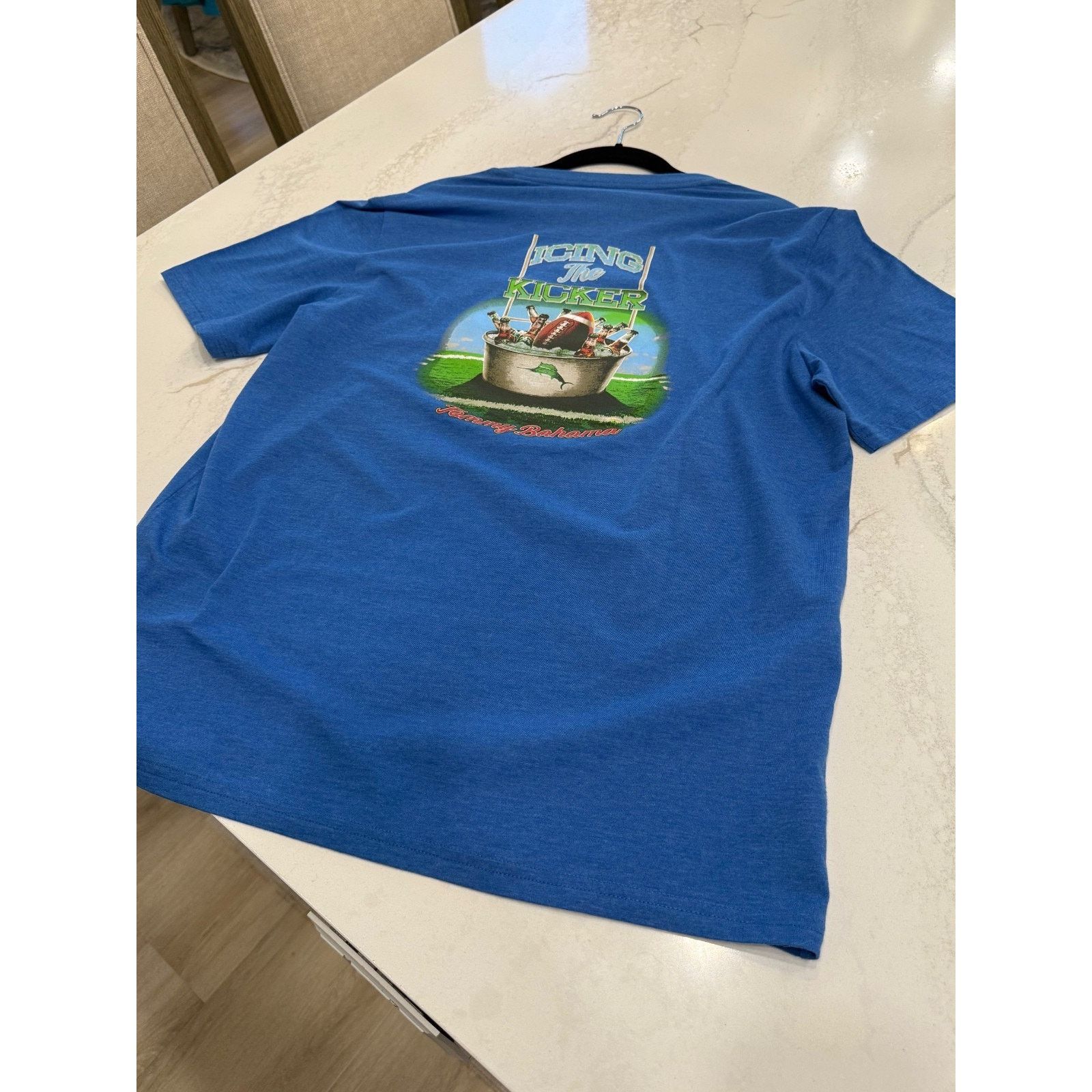 Tommy Bahama NEW TOMMY BAHAMA T-Shirt Icing The Kicker Mens Medium BLUE Size US M / EU 48-50 / 2 - 5 Thumbnail