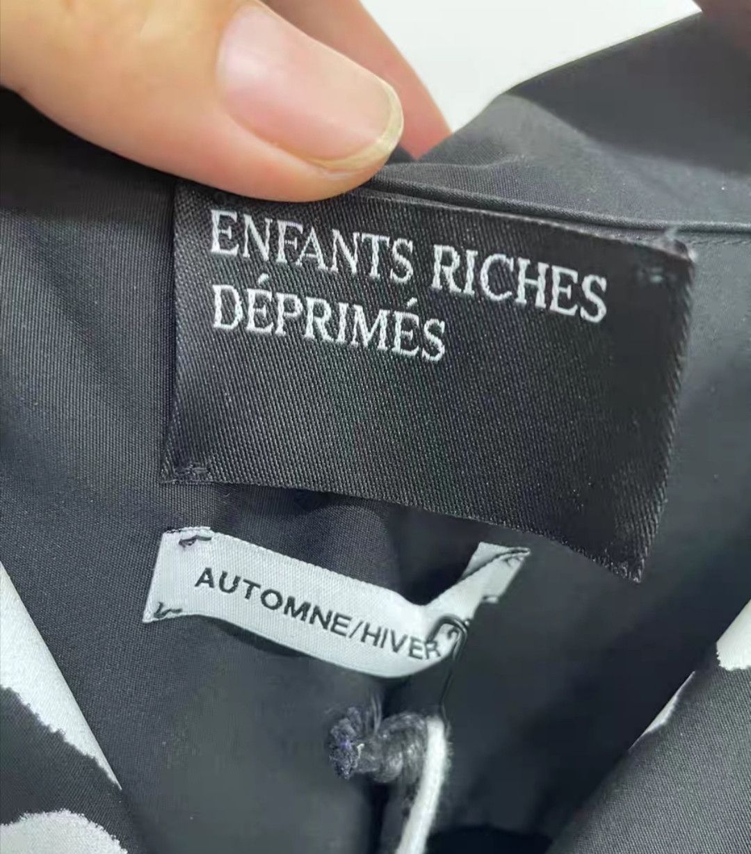 Enfants Riches Deprimes Enfants Riches Déprimés Black and White Printed Shirt Size US M / EU 48-50 / 2 - 3 Thumbnail